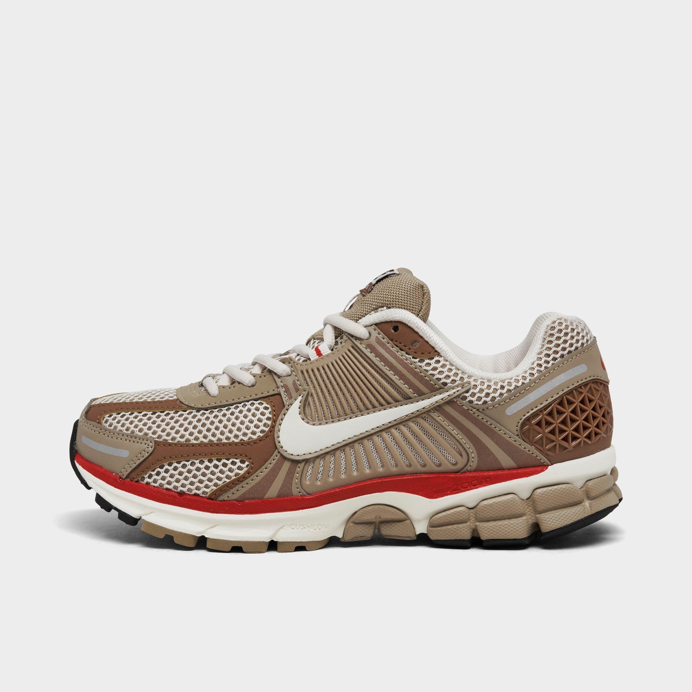 Nike Women's Zoom Vomero 5 Casual Shoes in Khaki/Phantom/Fire Red Size: 5.0