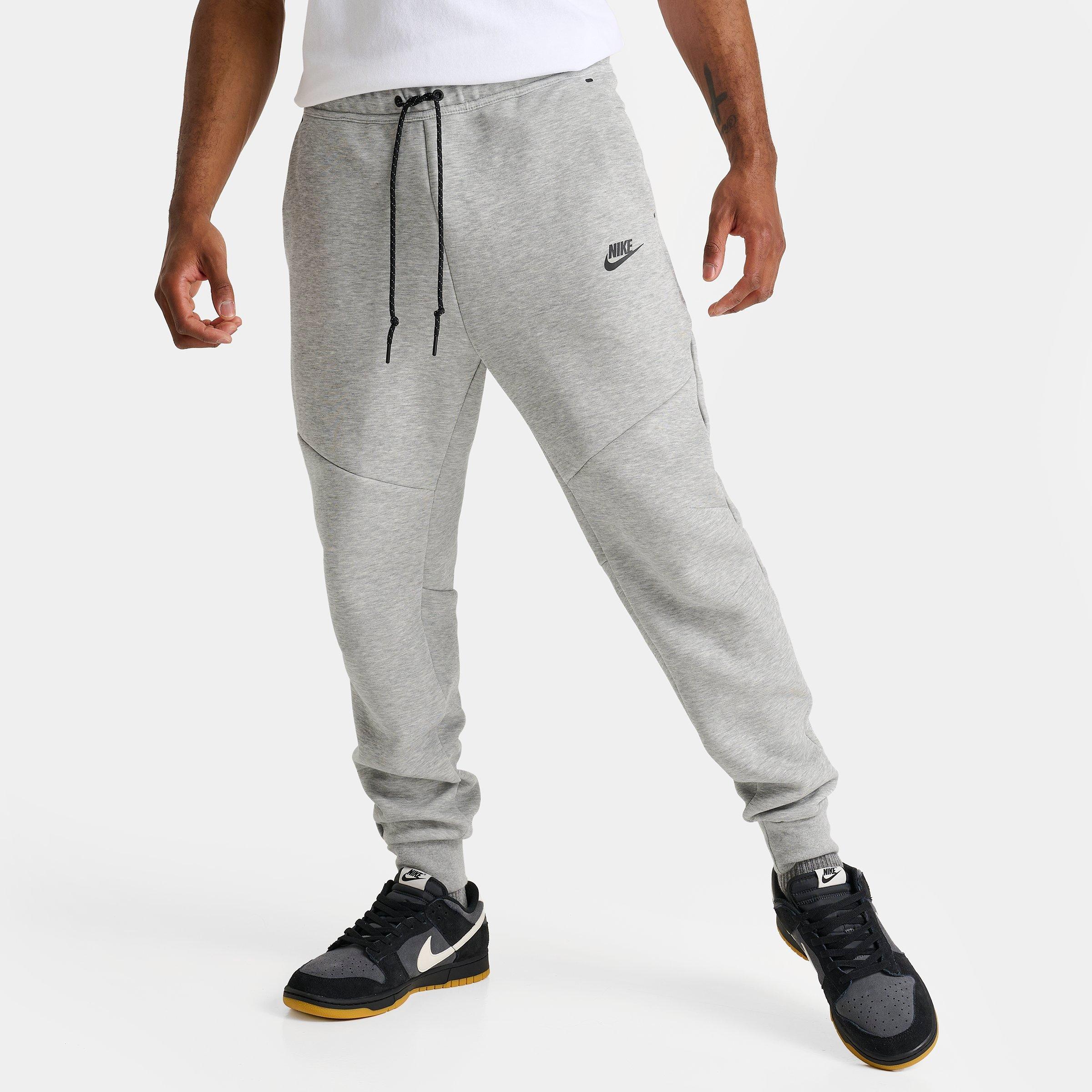 Nike Men's Tech Fleece Jogger Pants in Dark Grey Heather/Black Size: Small
