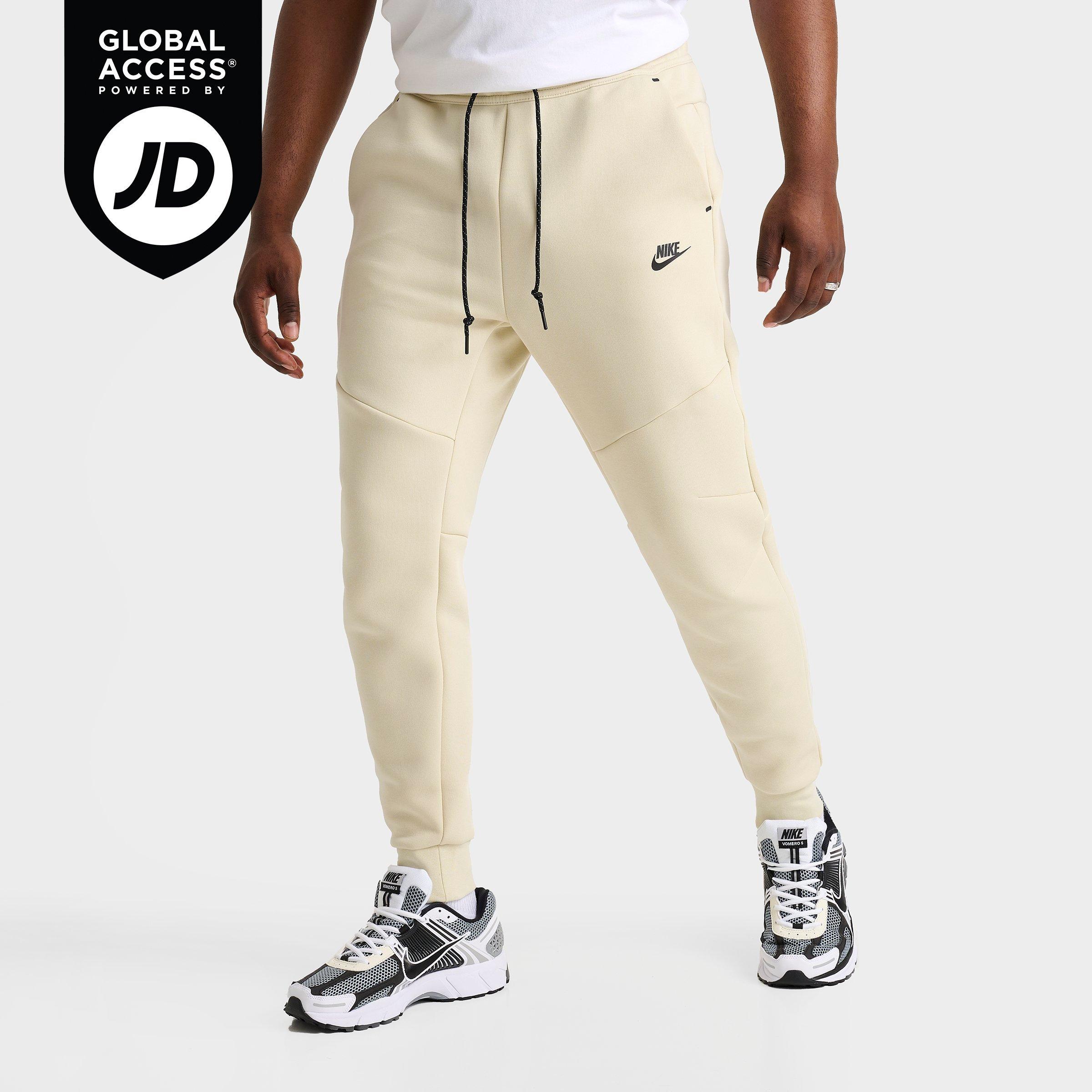 Nike Men's Tech Fleece Jogger Pants in Light Khaki/Black Size: XS