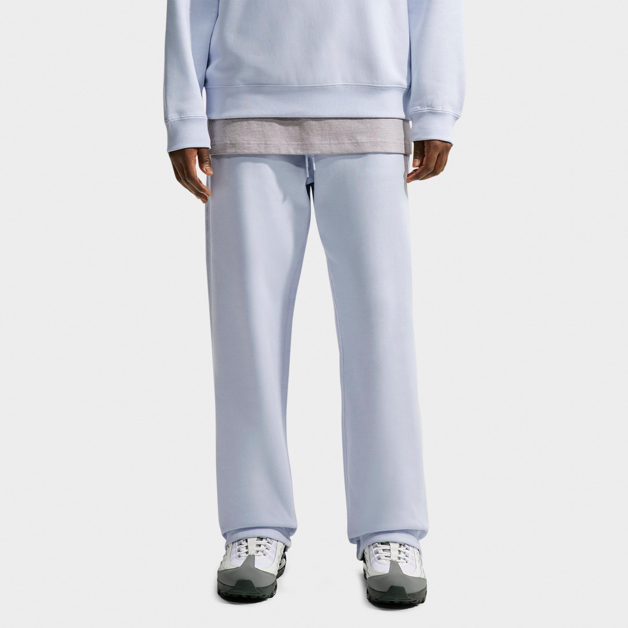 Nike Men's Solo Swoosh Fleece Sweatpants in Football Grey/Football Grey/White Size: Medium