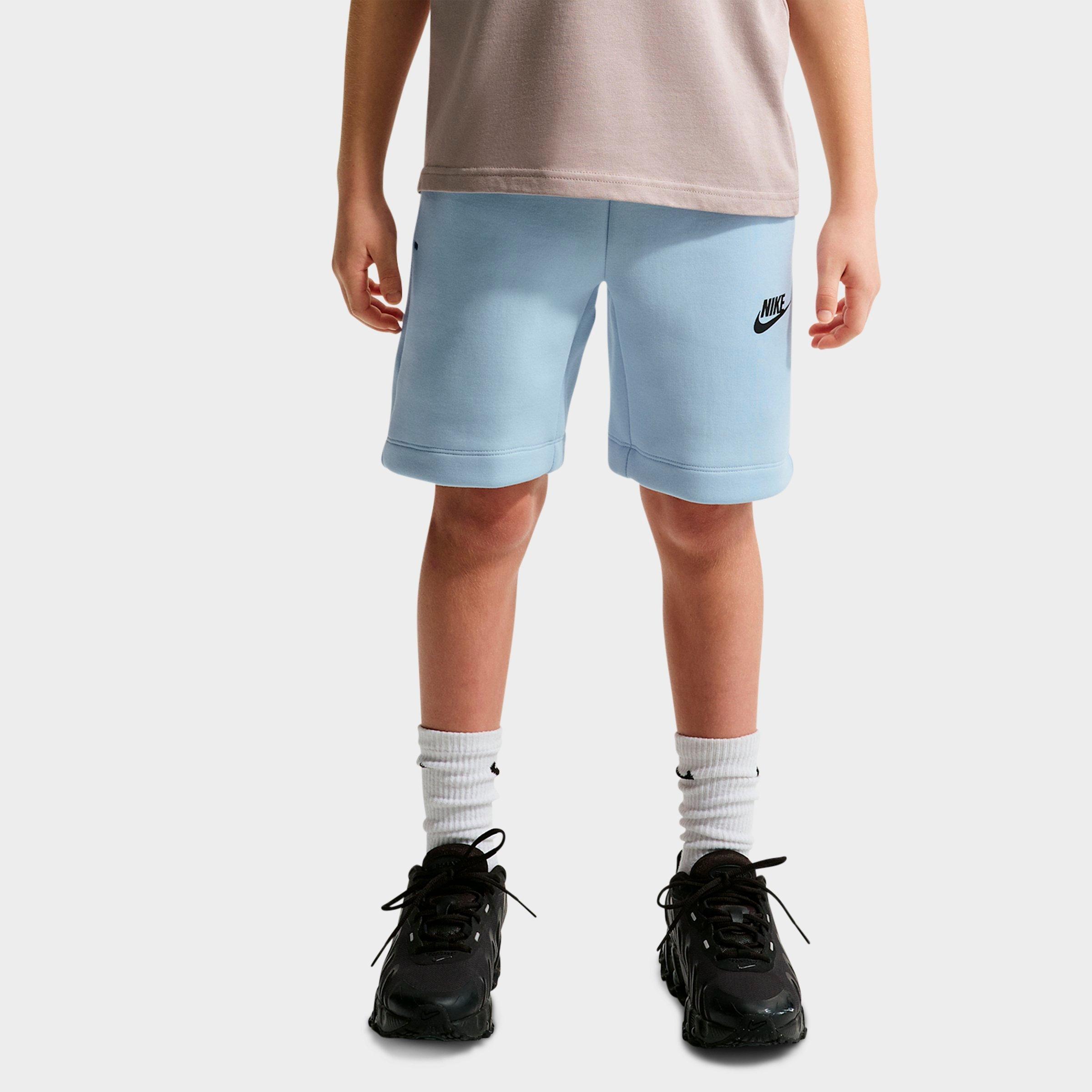 Nike Boys Big Kids Sportswear Tech Fleece Shorts in Hydrogen Blue/Black Size: XS