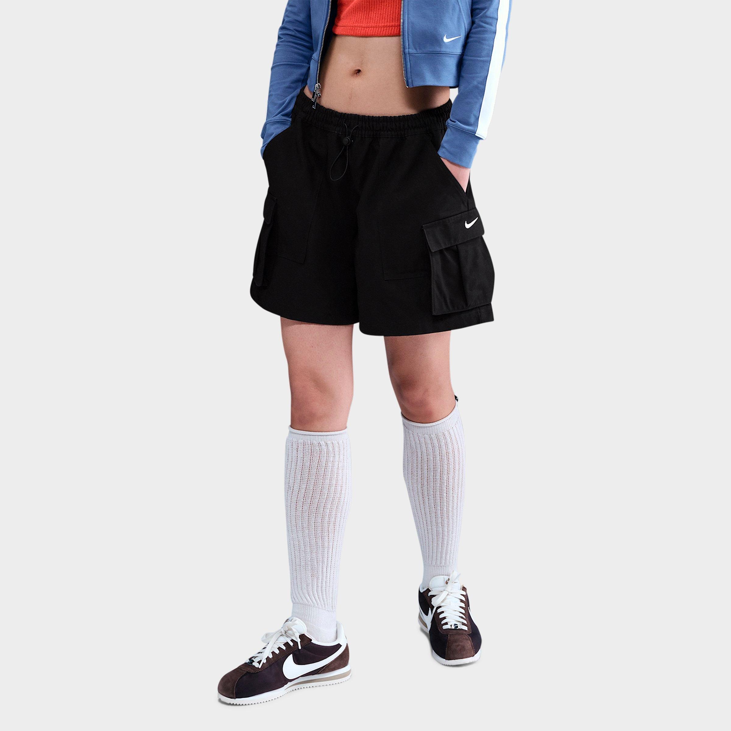 Nike Women's Sportswear Street 5" Cargo Shorts in Black/Sail Size: XS