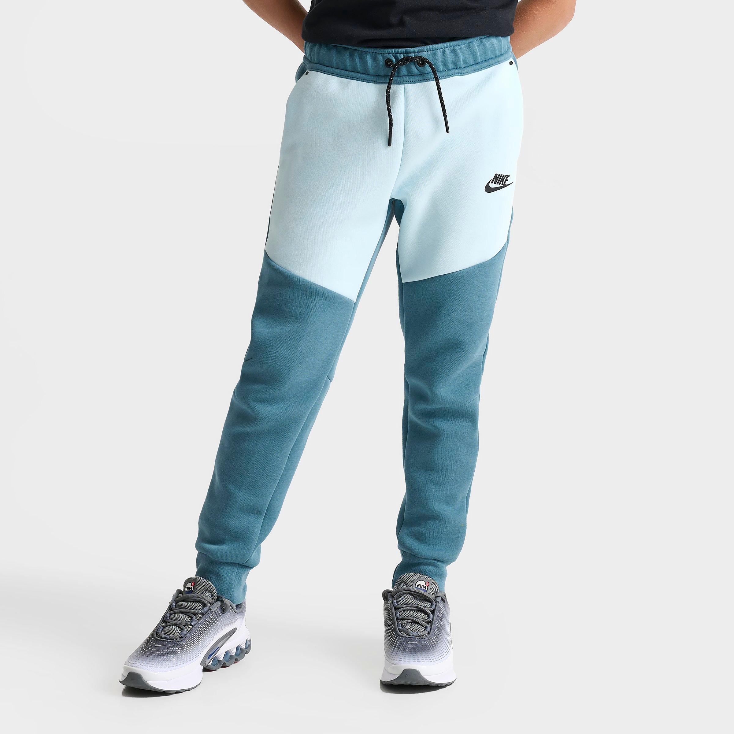 Nike Kids Sportswear Tech Fleece Reflective Jogger Pants in Glacier Blue Size: Small