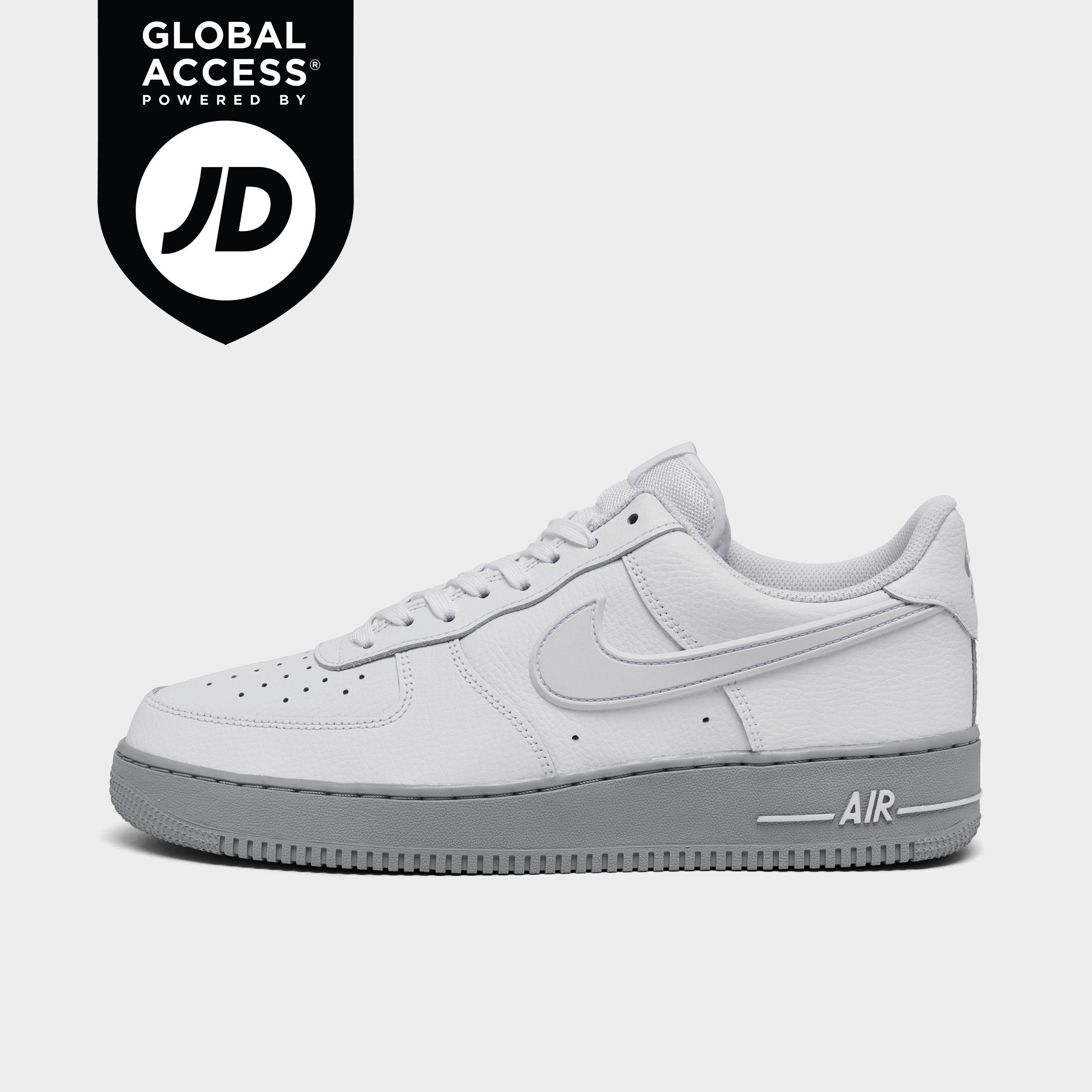 Nike Men's Air Force 1 Low SE Casual Shoes in White/Light Smoke Grey/Photon Dust Size: 8