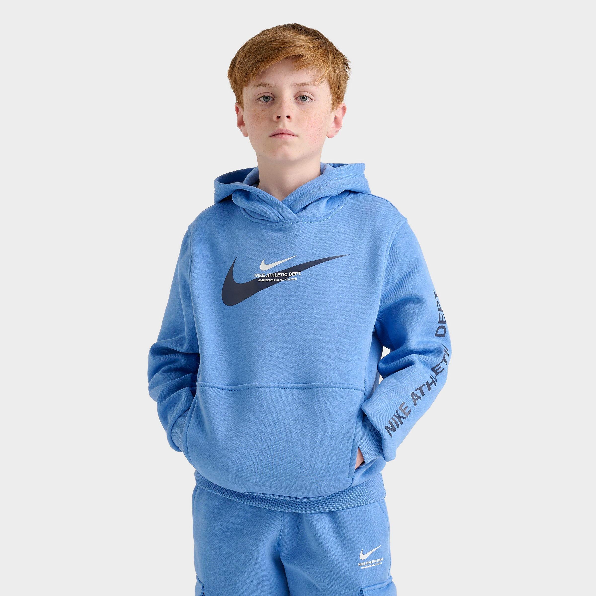 Nike Kids Sportswear Fleece Pullover Hoodie in Beyond Blue Size: Small