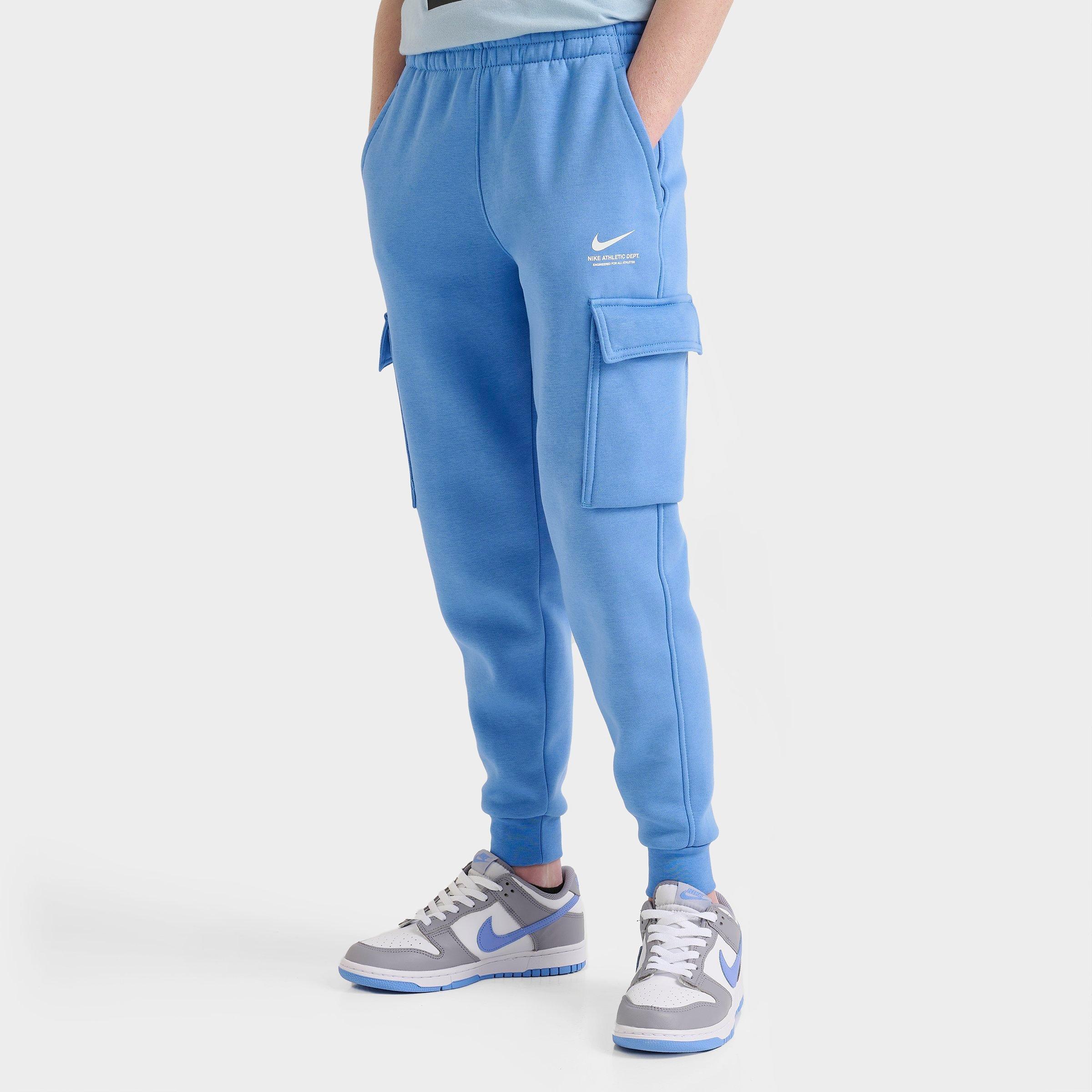 Nike Kids Sportswear Fleece Cargo Jogger Pants in Beyond Blue Size: Small