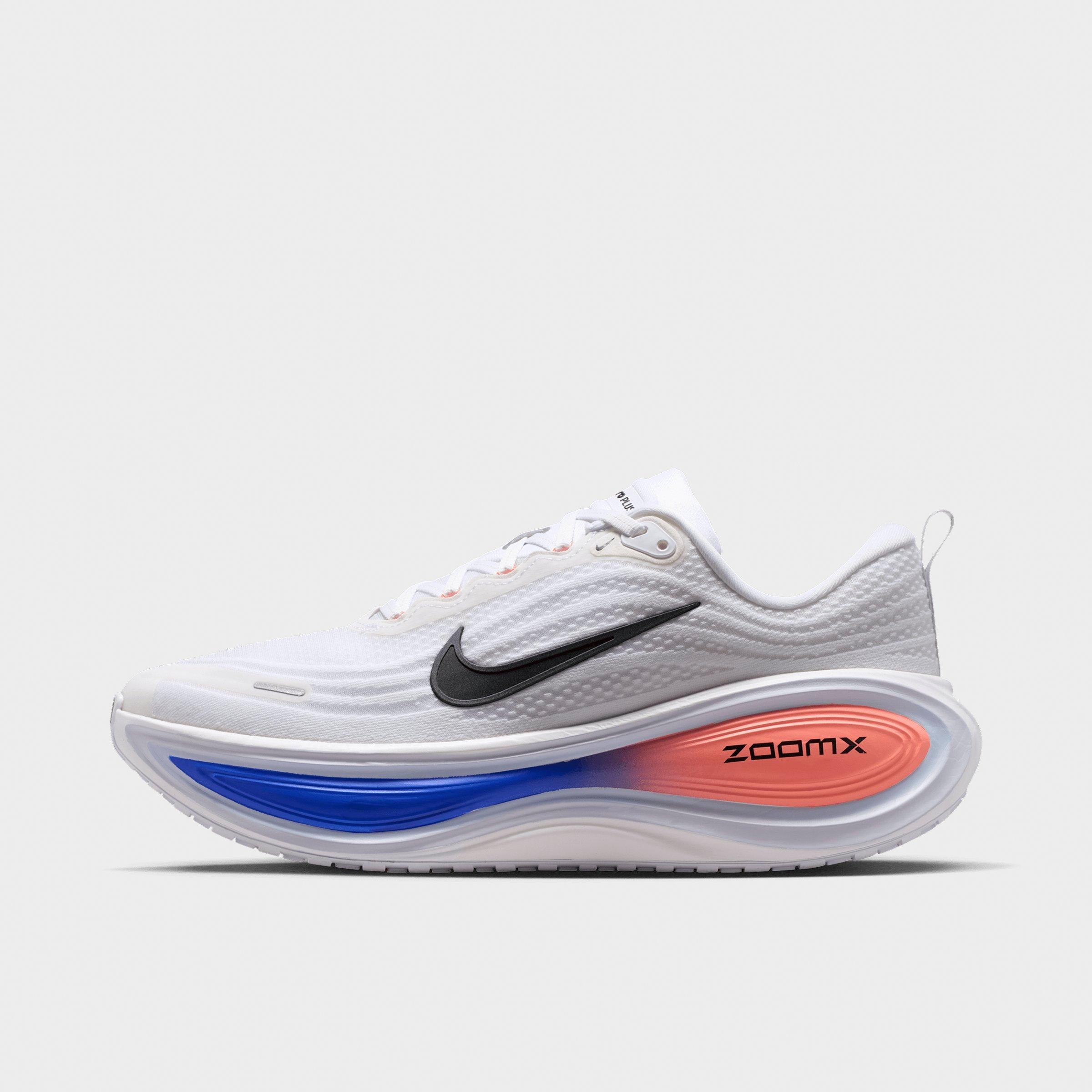 Nike Men's Vomero Plus Running Shoes in White/Atomic Pink/Racer Blue Size: 10.0