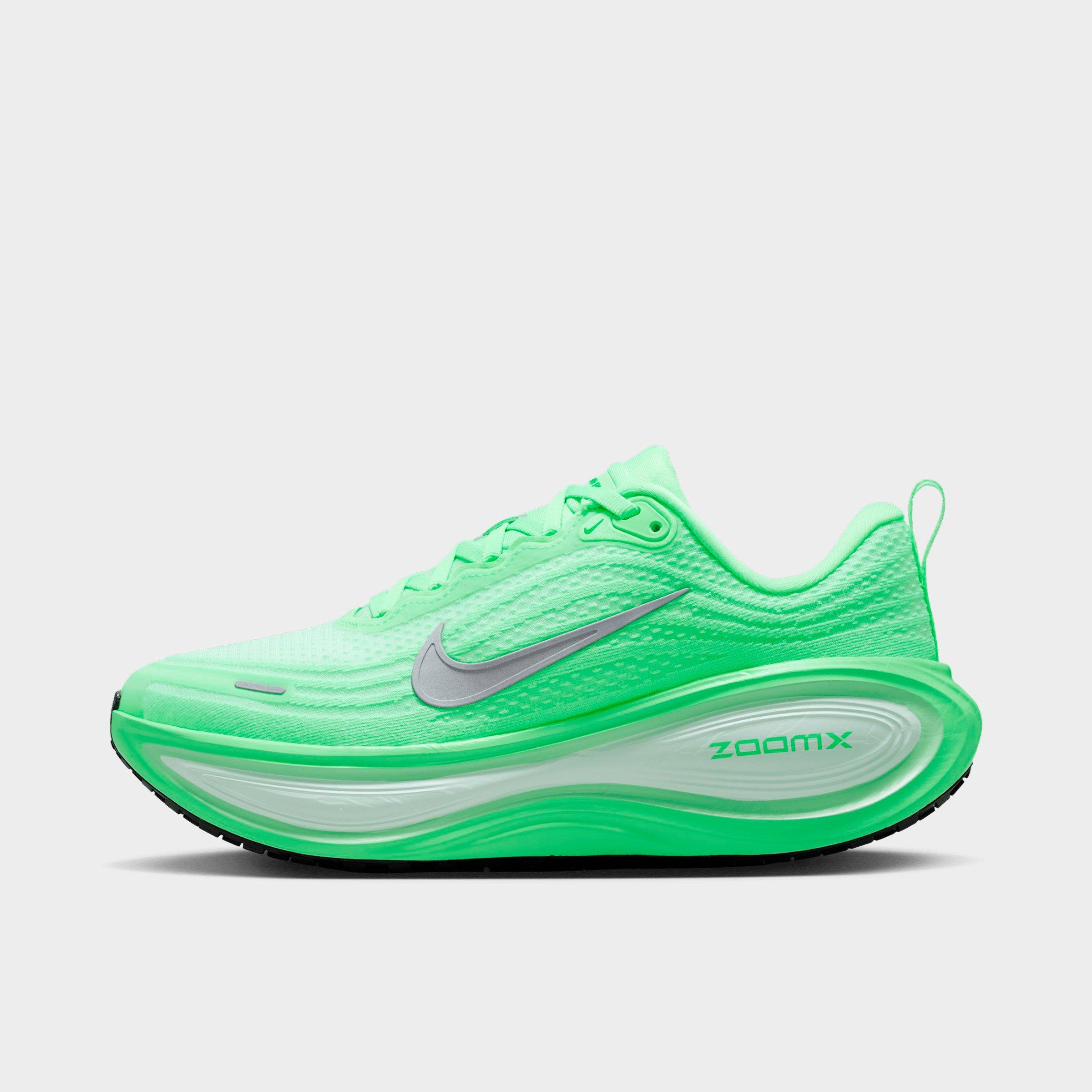 Nike Womens Vomero Plus Running Shoes in White/Illusion Green/Cucumber Calm Size: 5.0