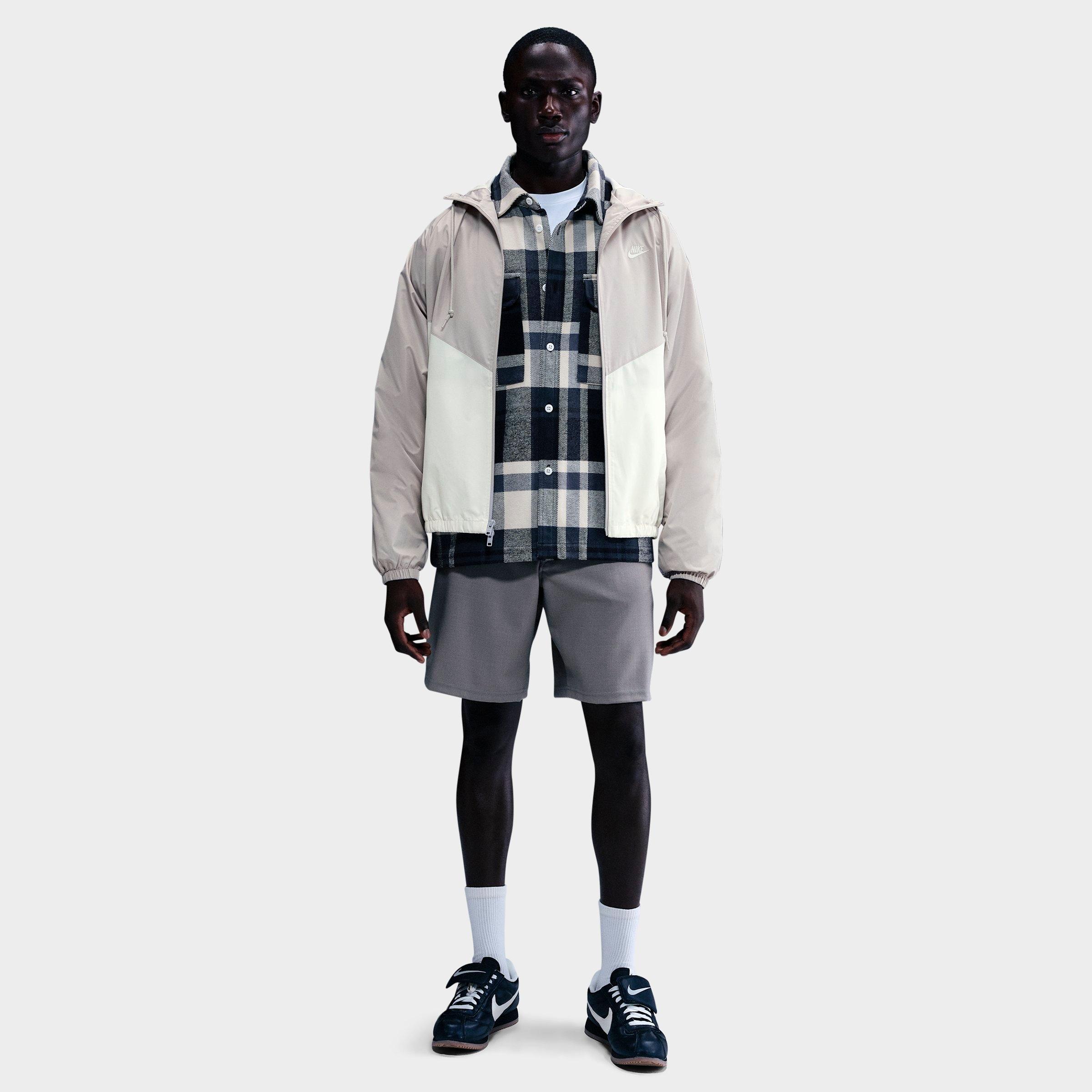 Nike Men's Windrunner Lined Jacket in Light Iron Ore/Sail Size: 2XL