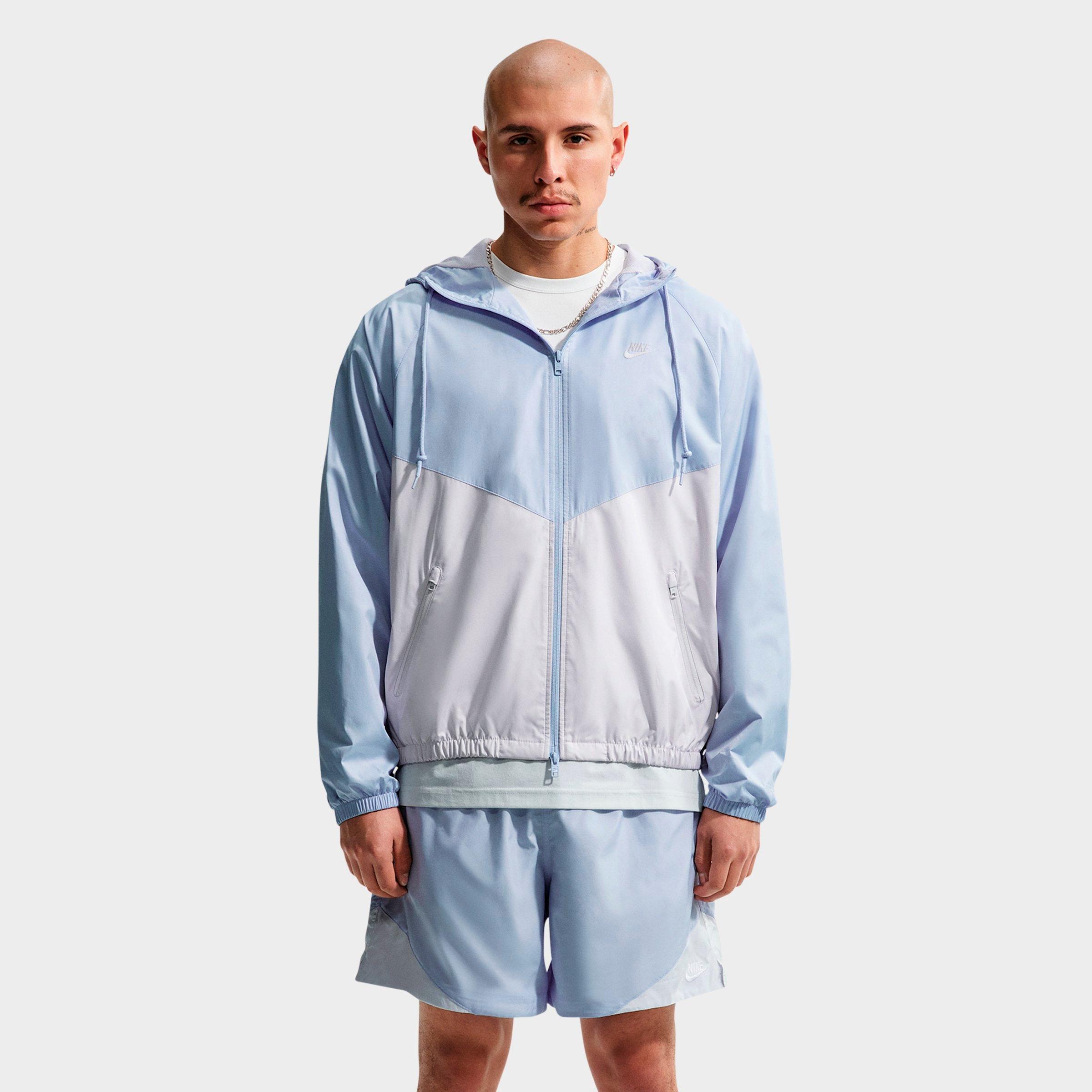Nike Men's Windrunner Lined Jacket in Hydrogen Blue/Vast Grey/Vast Grey Size: Medium