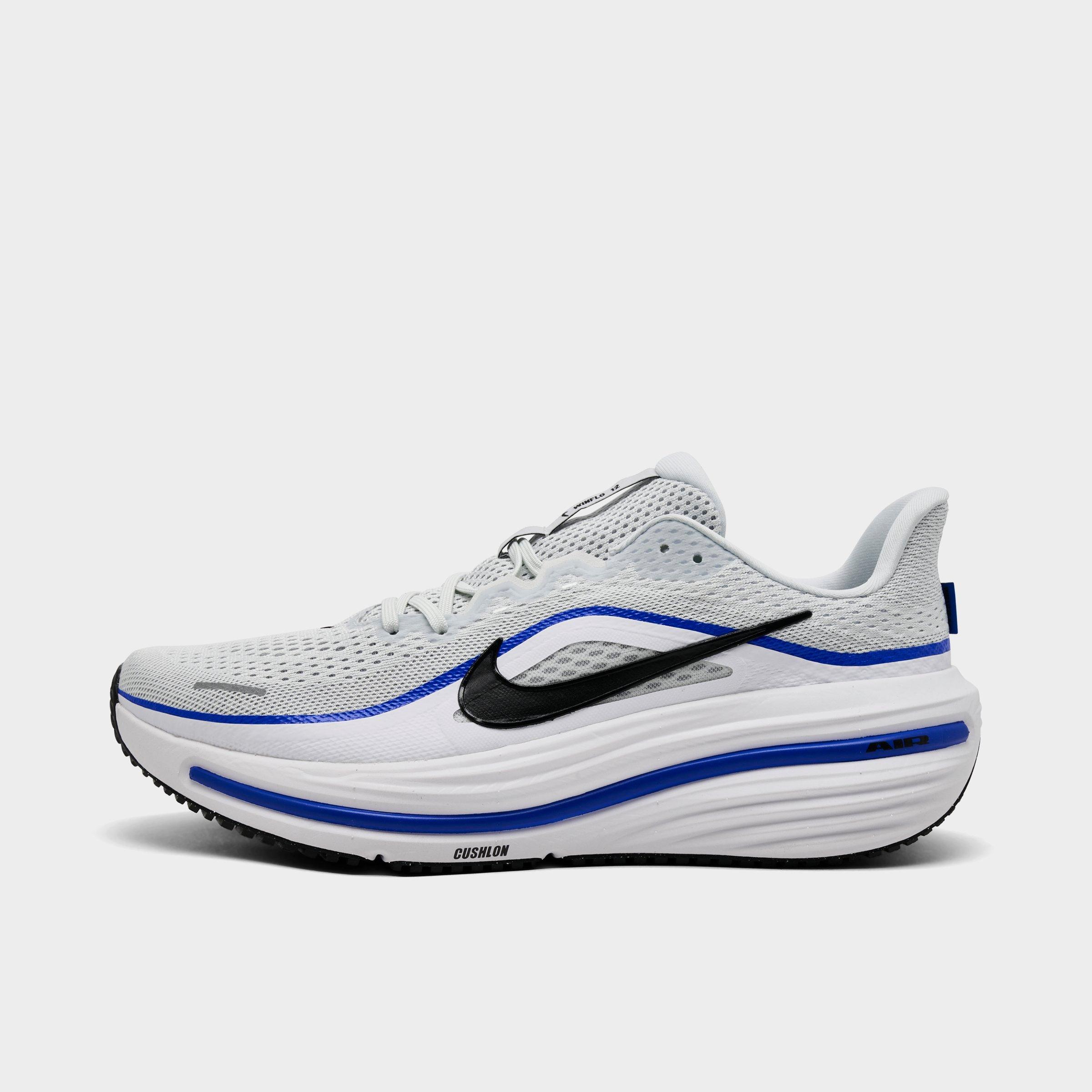 Nike Men's Air Winflo 12 Road Running Shoes in Off White/Black/White Size: 13.0