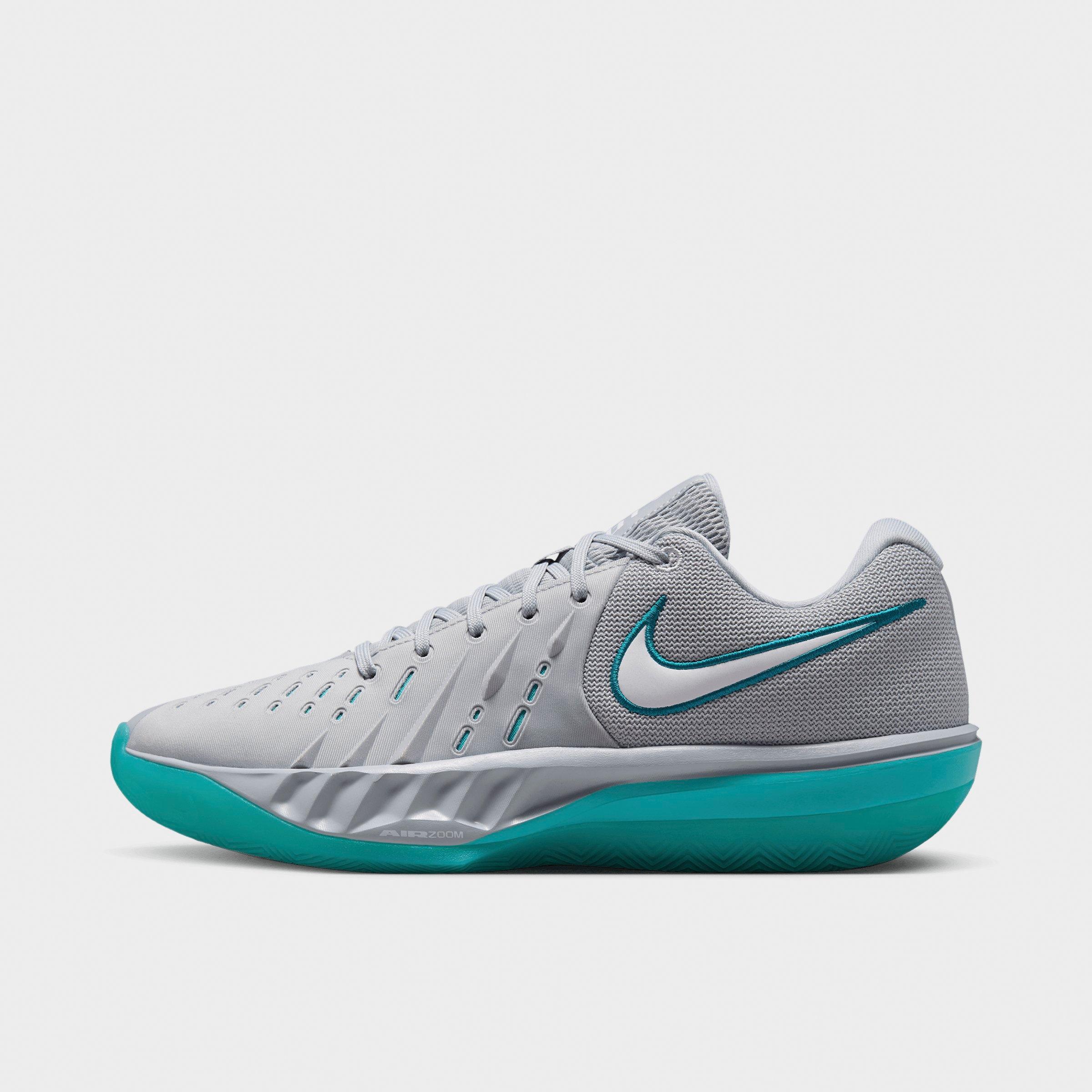 Nike Men's G. T. Cut Academy 2 Basketball Shoes in Wolf Grey/Dusty Cactus/Bright Spruce Size: 7.5