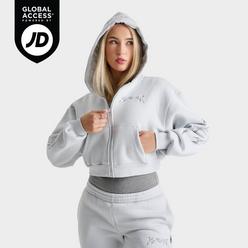 Women's Juicy Couture OG Big Bling Velour Zip-Up Hoodie | JD