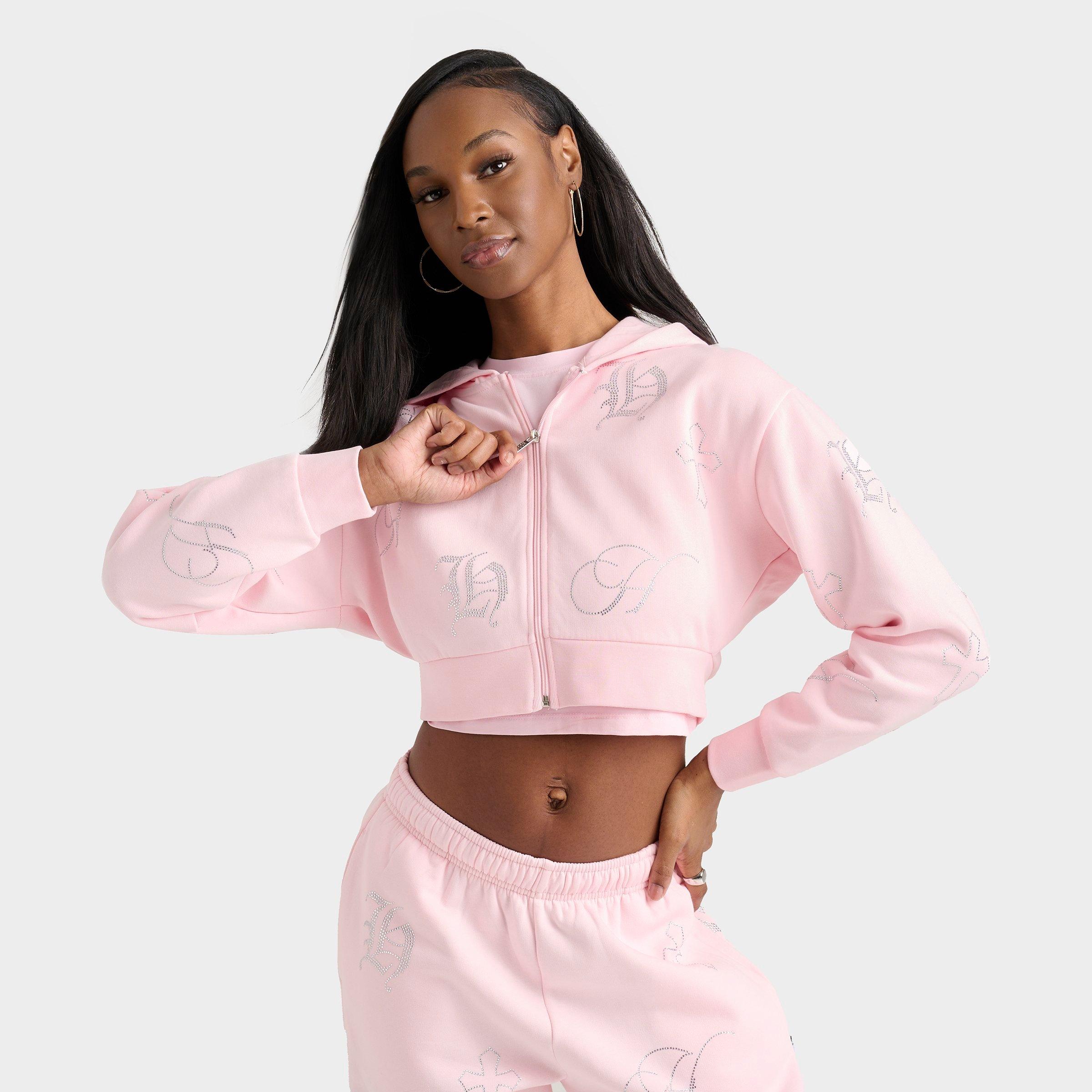 Women's Hoodrich Crystal Crop Full-Zip Hoodie