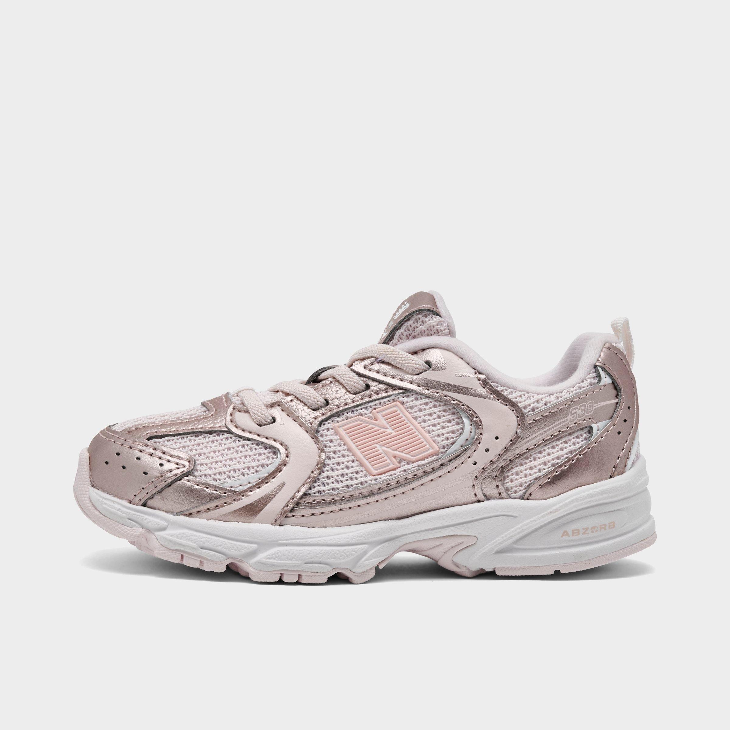 New Balance Girls Toddler 530 Casual Shoes in Shell Pink/Pink Satin Size: 5.0