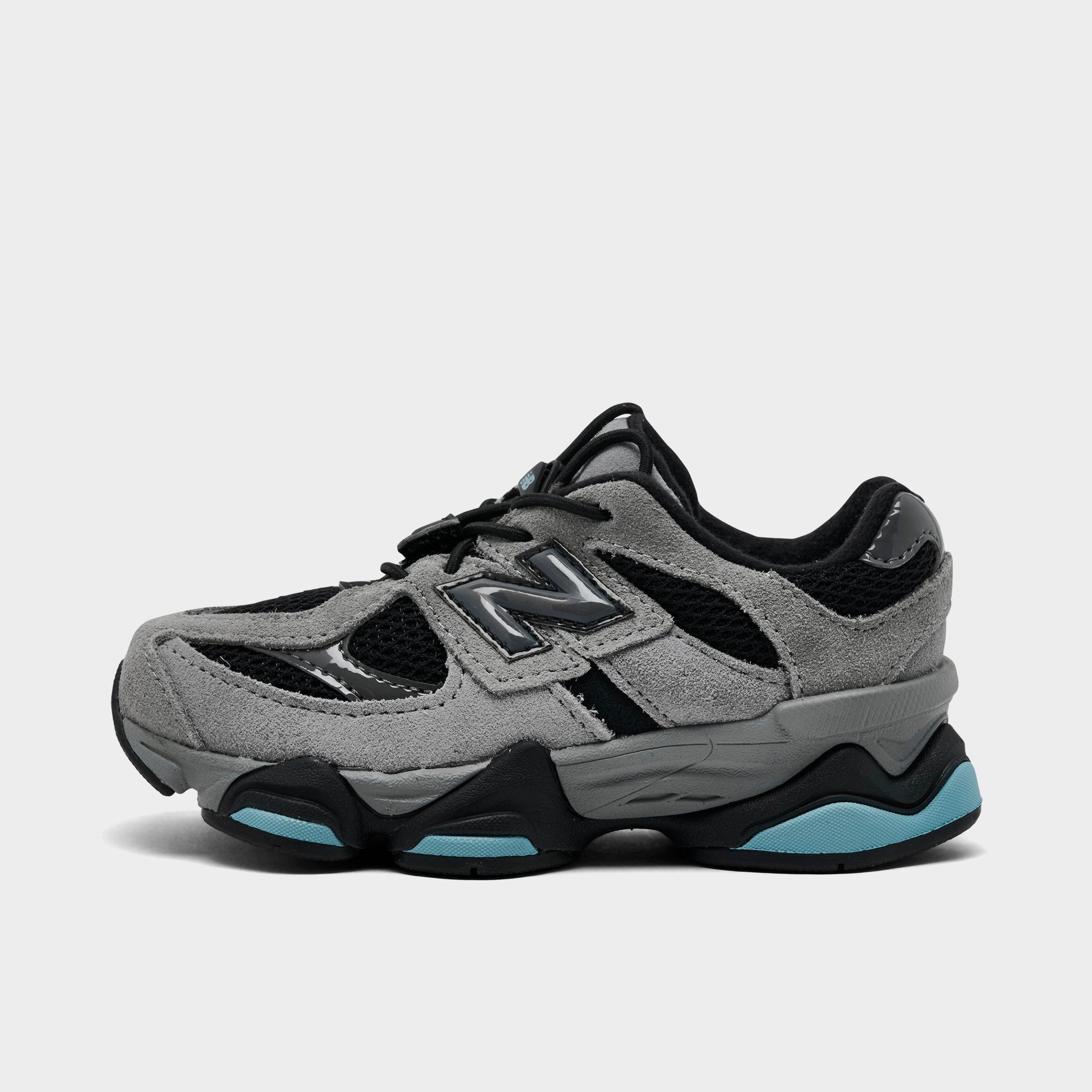 New Balance Kids Toddler 9060 Casual Shoes in Grey/Black/Blue Size: 8.0