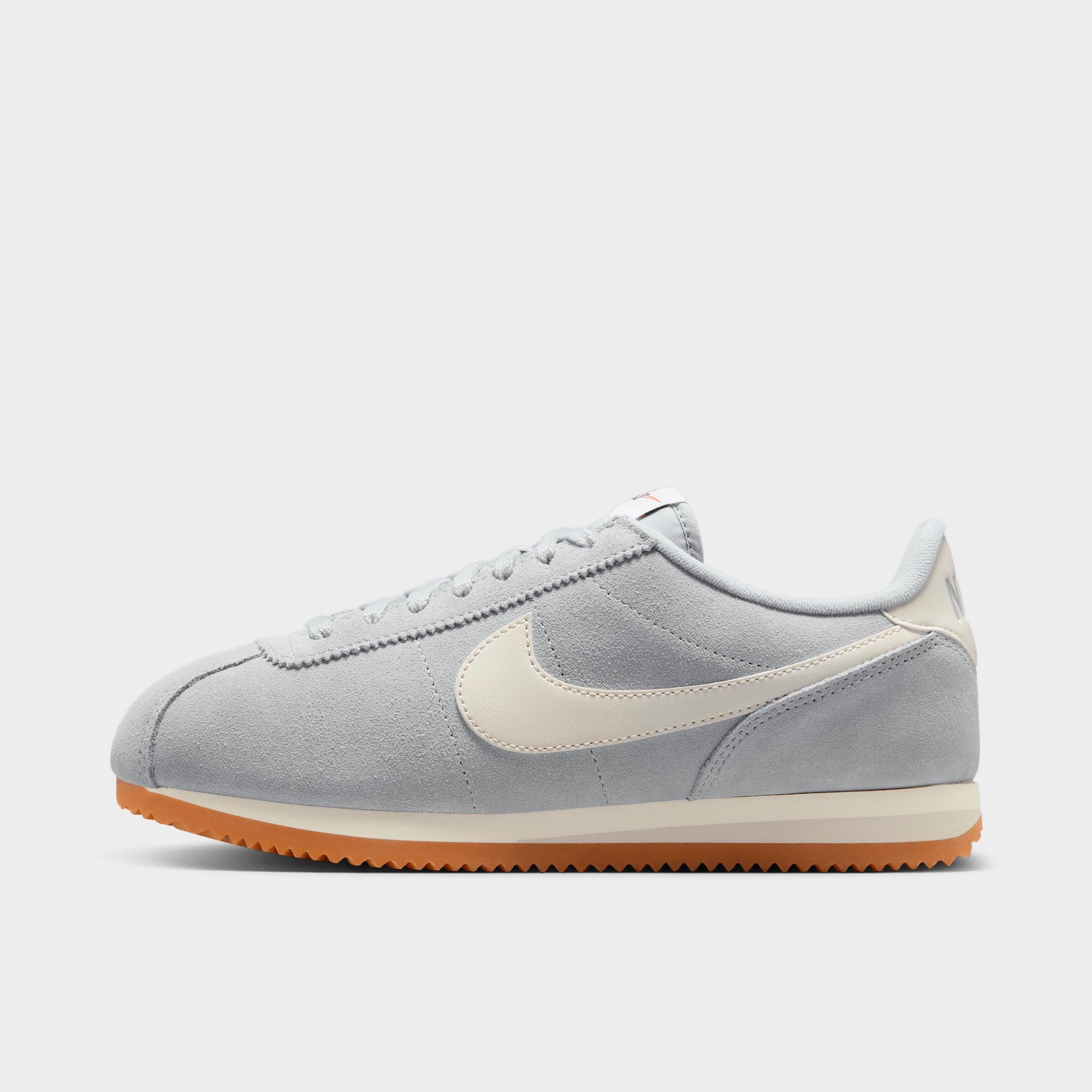 Nike Women's Cortez Casual Shoes in Light Smoke Grey/Sail/Gum Light Brown Size: 11.5