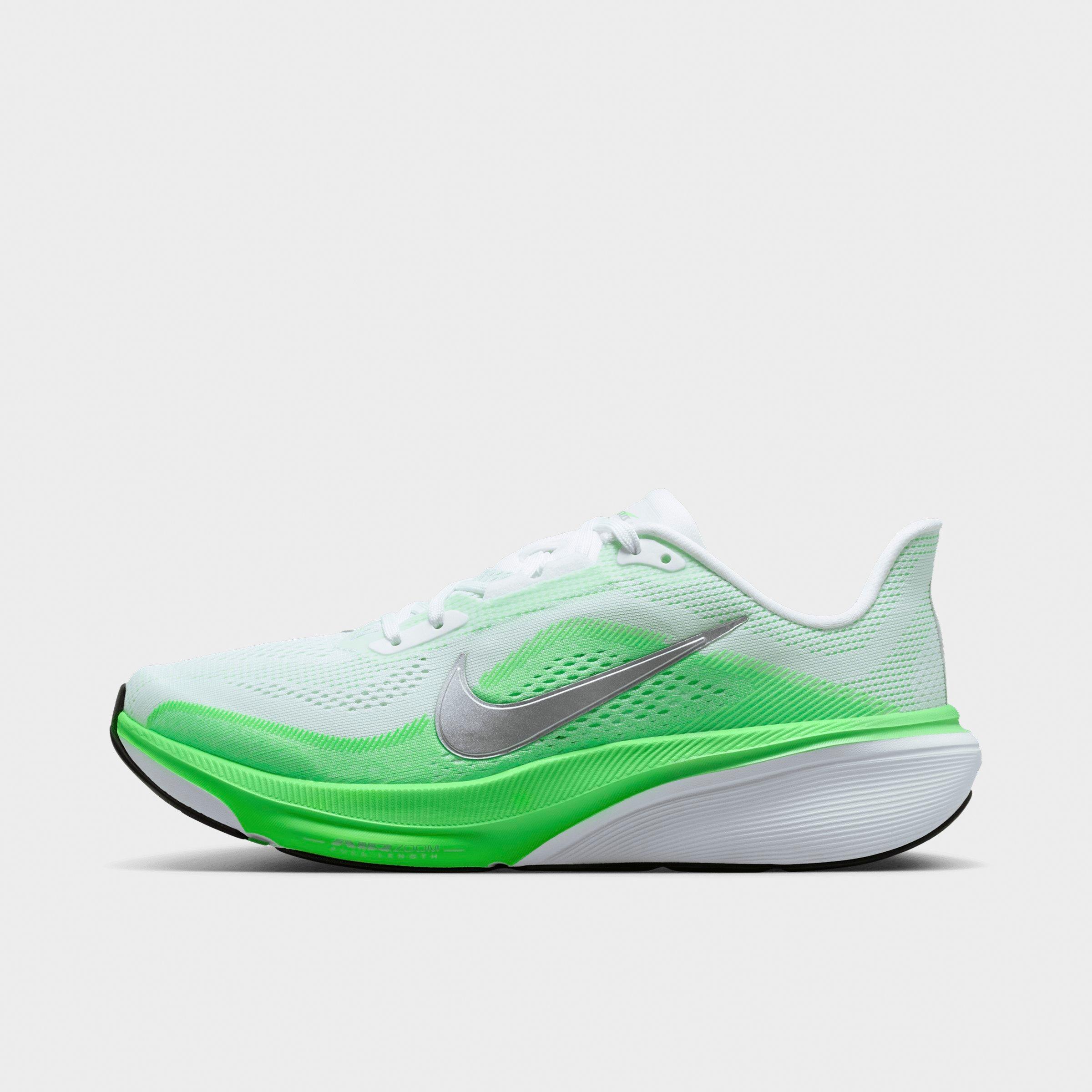 Nike Women's Pegasus 42 Running Shoes in White/Green Strike/Illusion Green Size: 7.0
