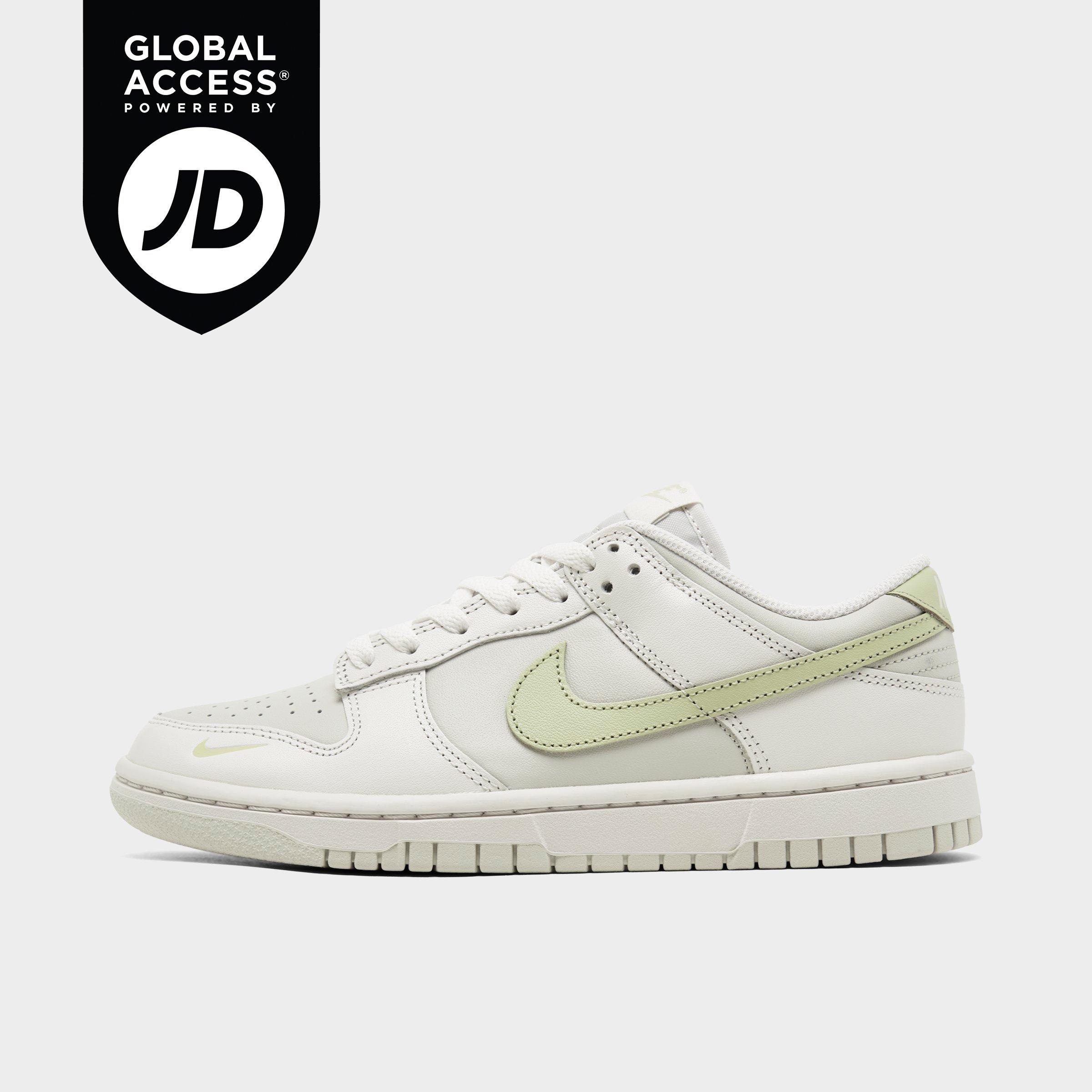 Nike Women's Dunk Low Casual Shoes in Phantom/Light Bone/Olive Aura Size: 5