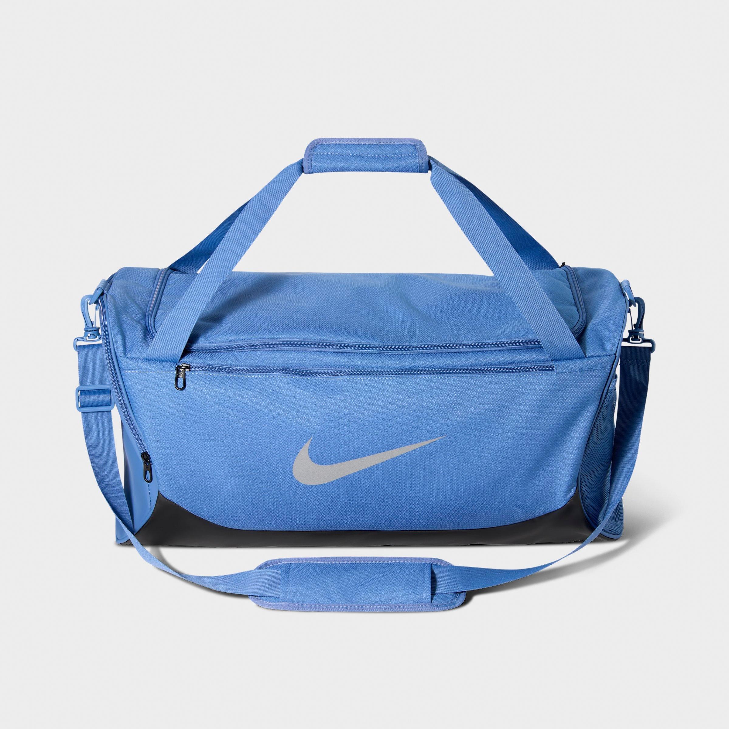 Nike Brasilia Training Duffel Bag (Medium, 60L) in Indigo Storm/Black/Reflect Silver