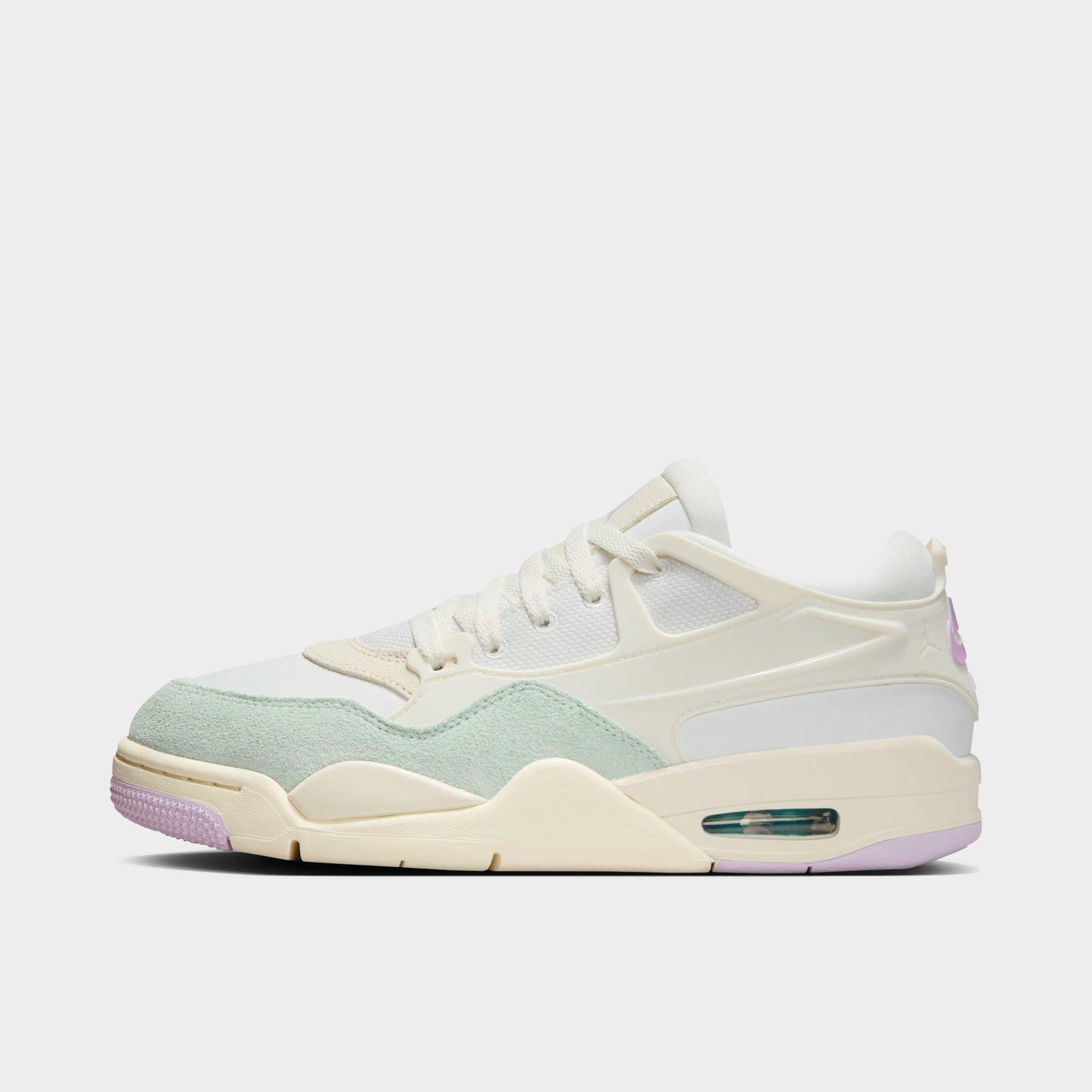 Jordan Women's Air 4 RM Casual Shoes in Sail/Doll/Summit White Size: 5.0