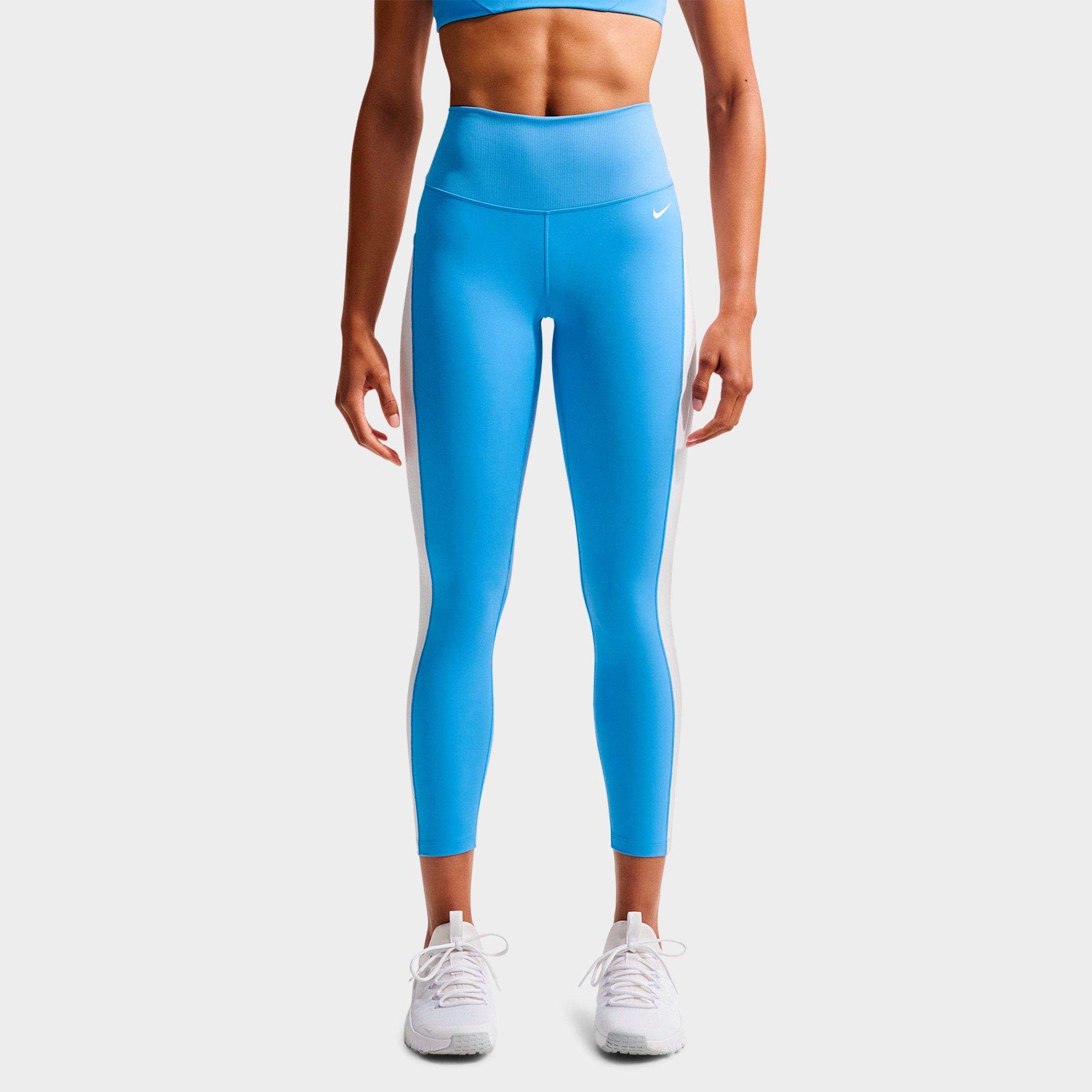 Nike Women's One High-Waisted 7/8 Leggings in University Blue/White Size: XS