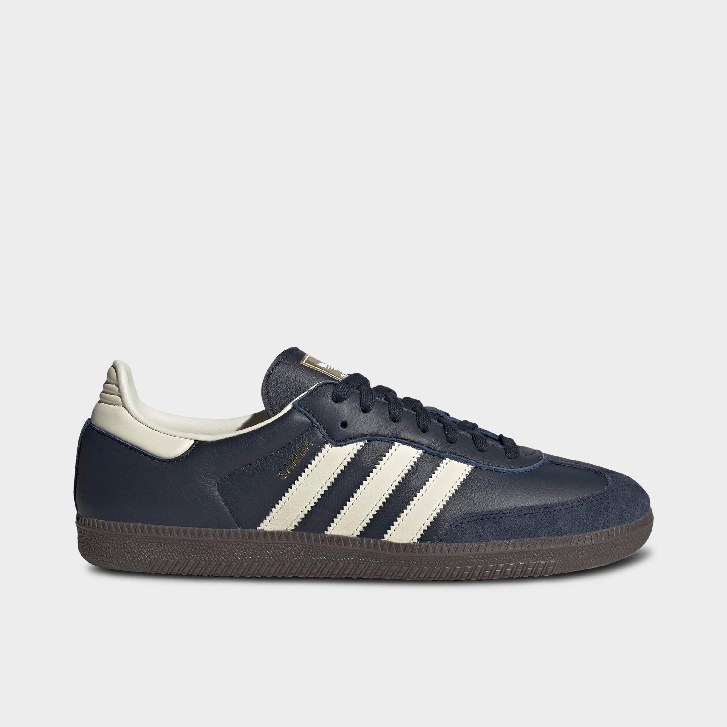 adidas Men's Originals Samba OG Casual Shoes in Night Navy/Cream White/Gum Size: 4.5