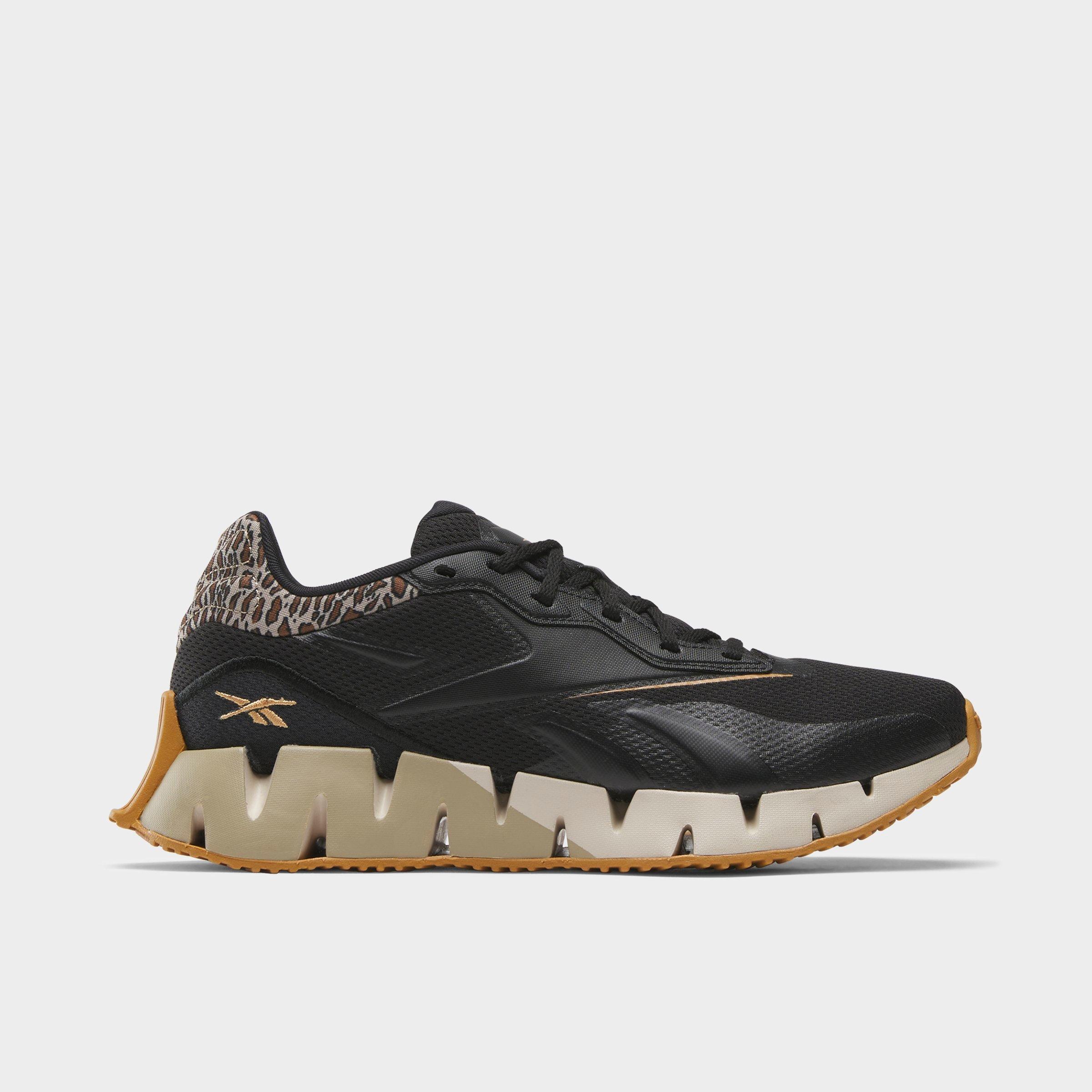 Reebok Women's Zig Dynamica 4 Running Shoes in Core Black/Stucco/Boulder Beige Size: 5.0