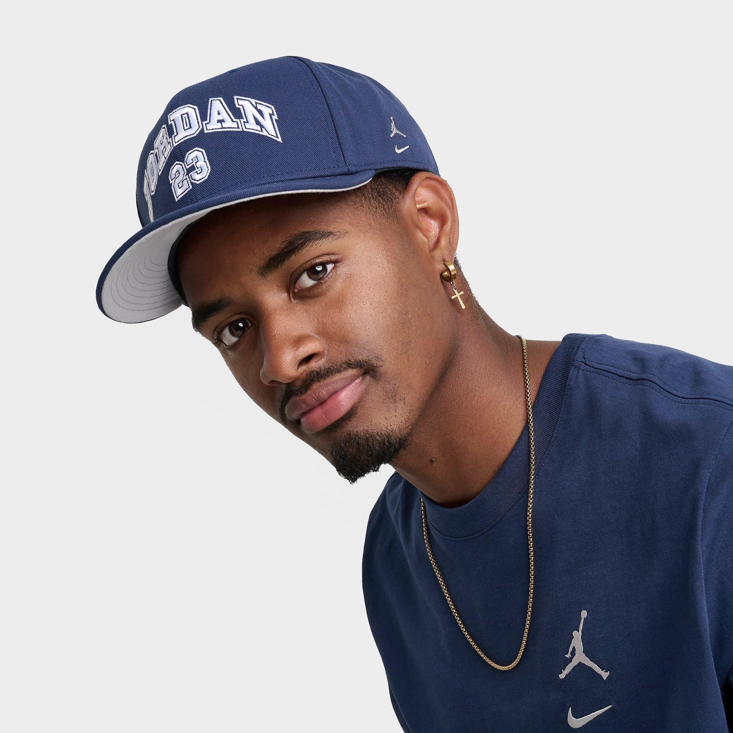 Jordan MVP Pro Snapback Hat in Midnight Navy/Light Smoke Grey Size: Medium/Large