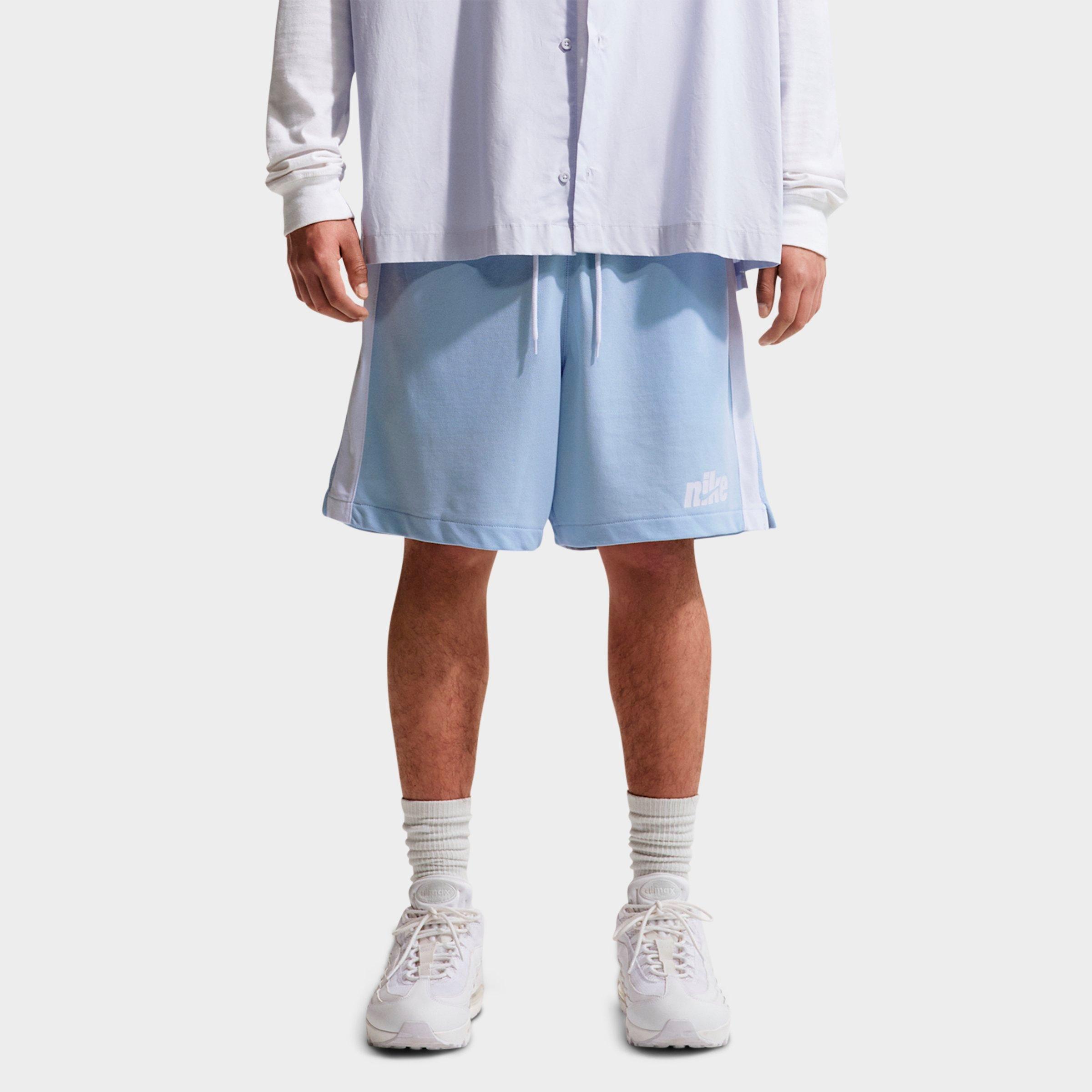 Nike Men's Sportswear Club Knit Flow Shorts in Hydrogen Blue/White Size: Small