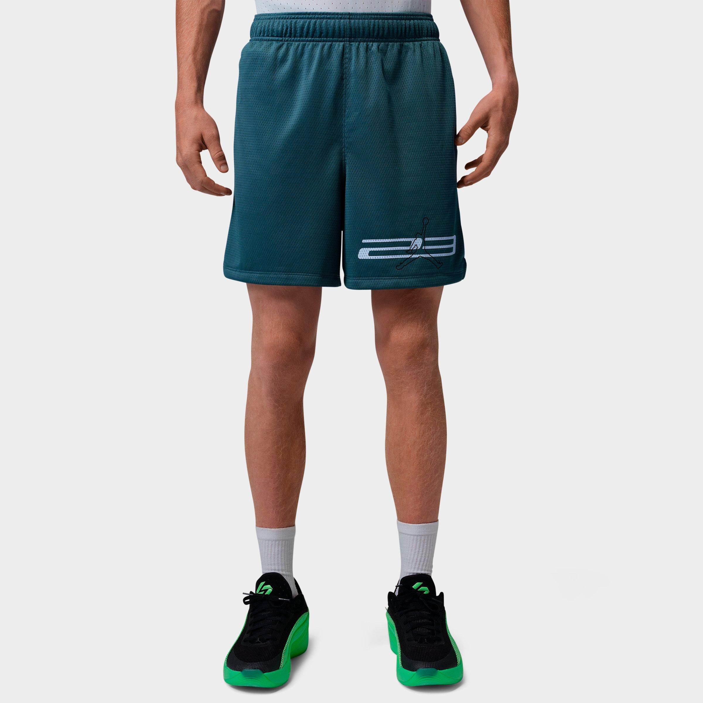 Jordan Men's Sport 23 Dri-FIT Graphic Mesh Shorts in Ash Green Size: Medium