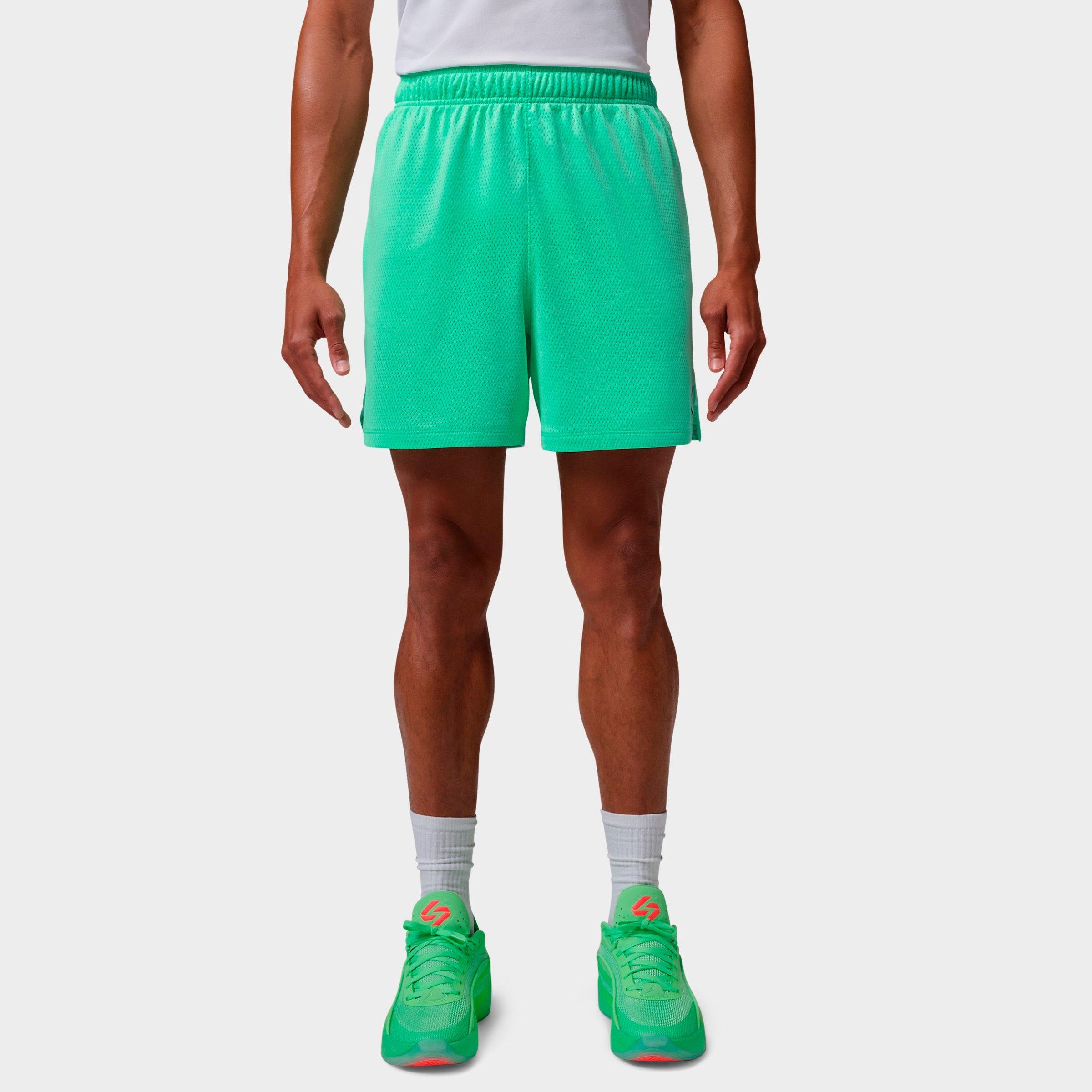 Jordan Men's Sport Essentials Dri-FIT Basketball Shorts in Green Glow Size: Medium