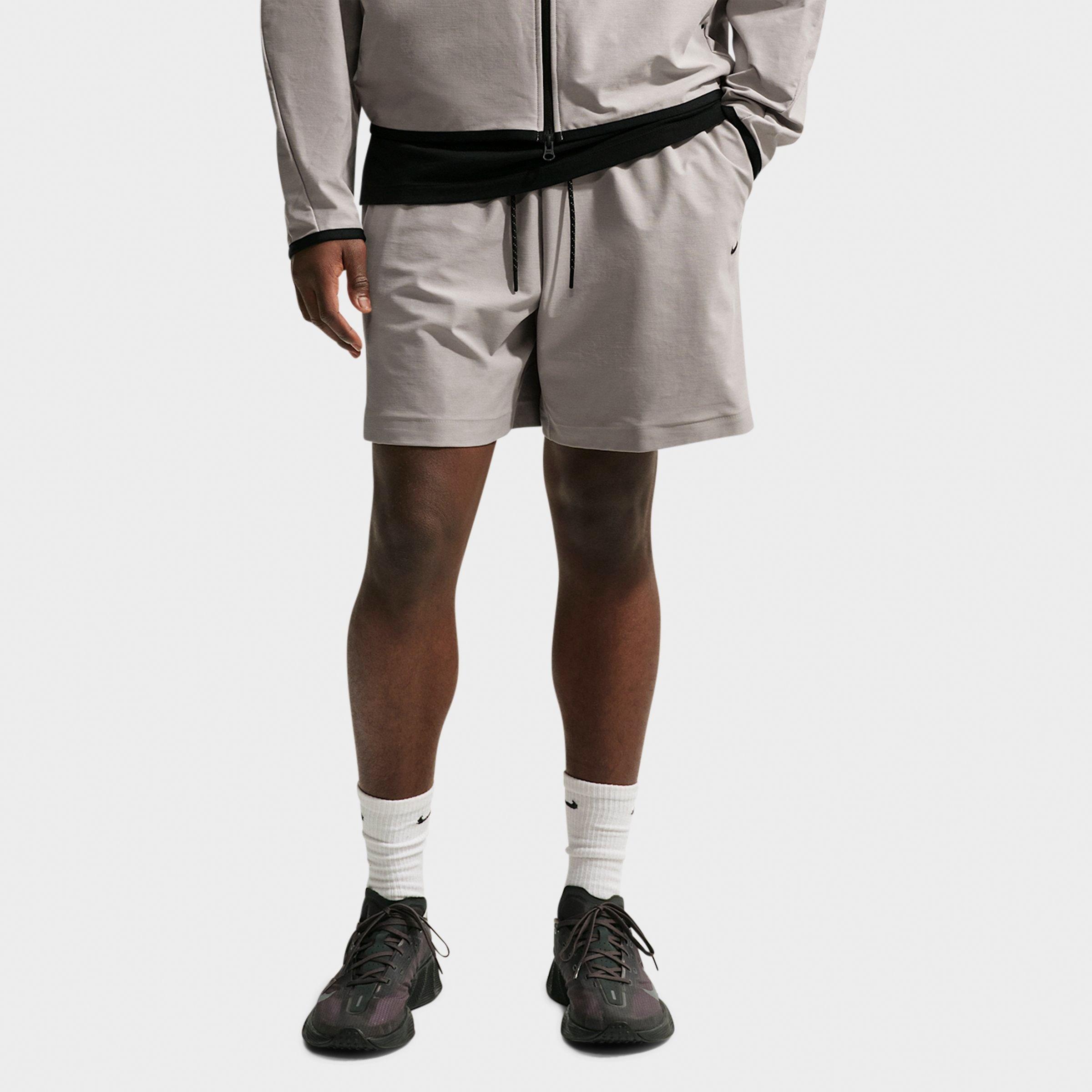 Nike Men's Tech Dri-FIT Shori-Knit Shorts in College Grey/Black Size: Small