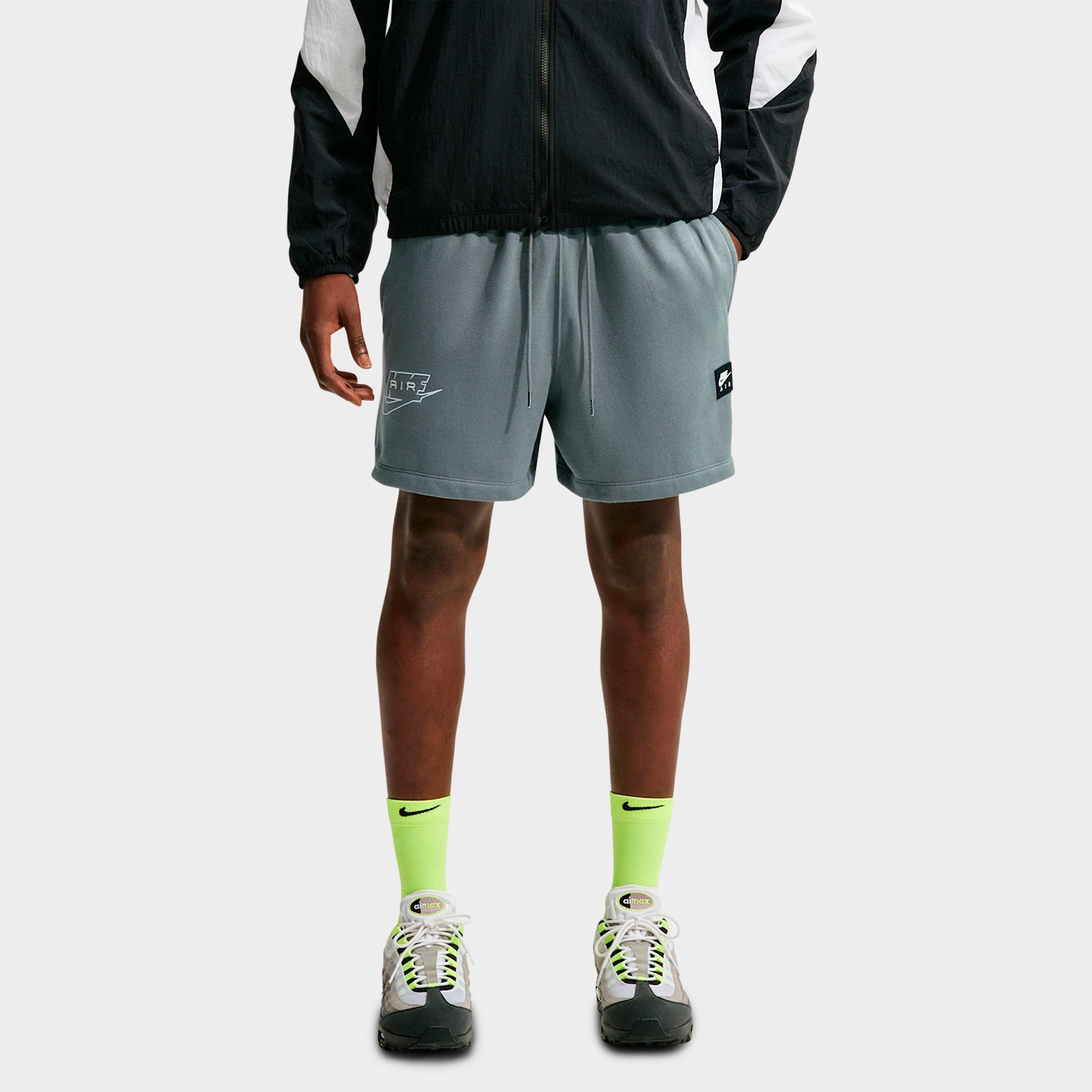 Nike Men's Air Fleece Shorts in Smoke Grey/White Size: Large