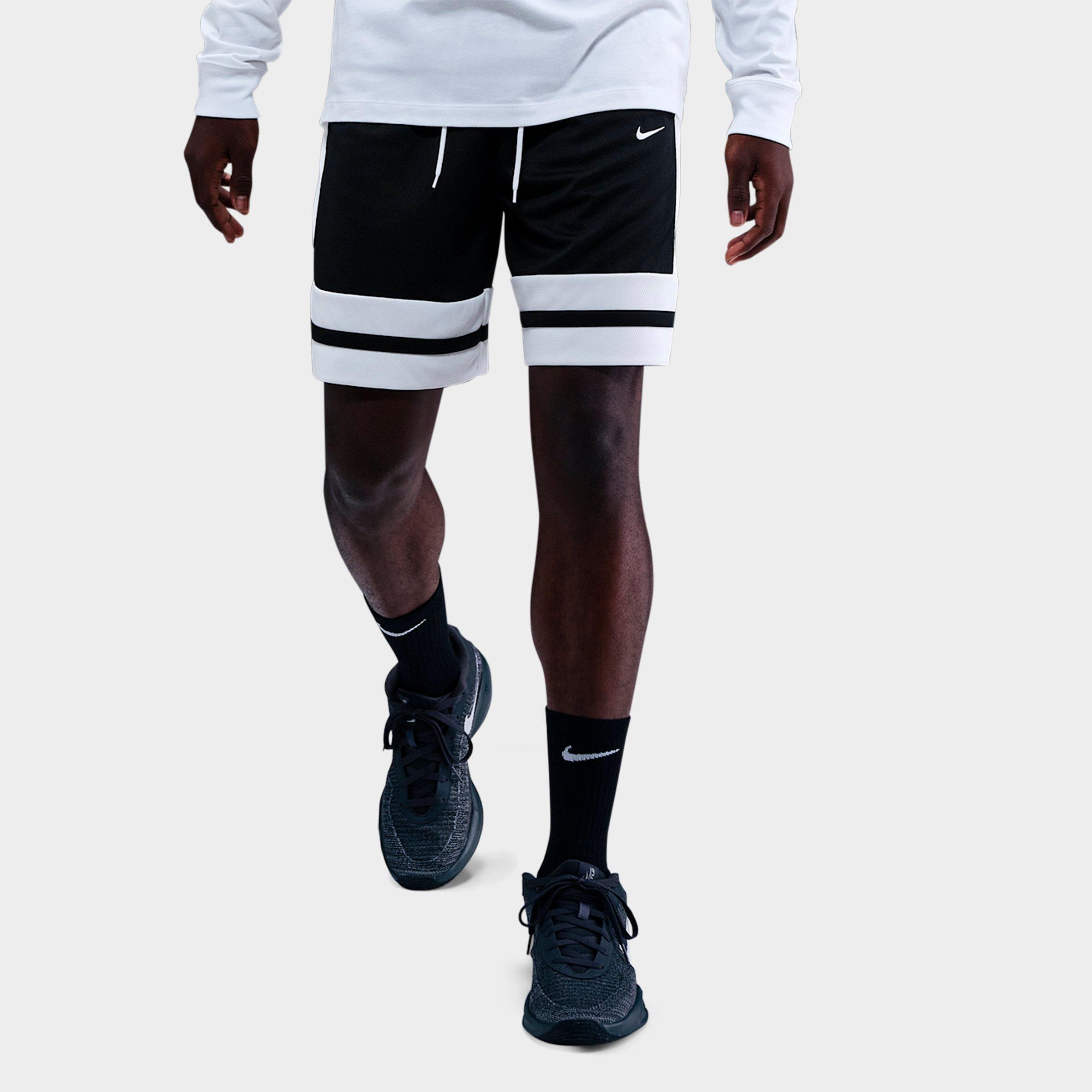 Nike Men's Dri-FIT Game Classic 8" Basketball Shorts in Black/White/Black Size: XL