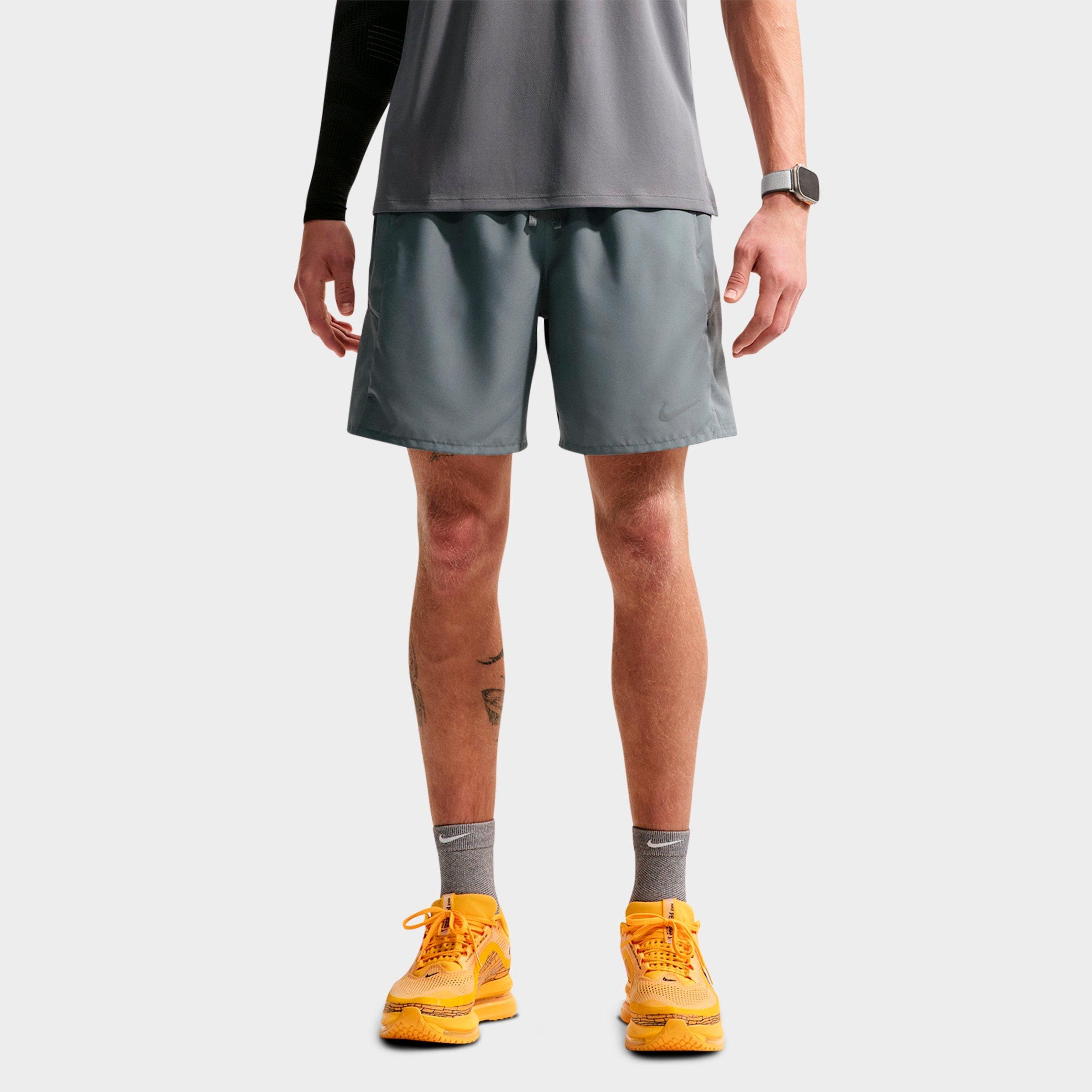 Nike Men's Miler Dri-FIT 7" Brief-Lined Running Shorts in Smoke Grey/Smoke Grey Size: Medium