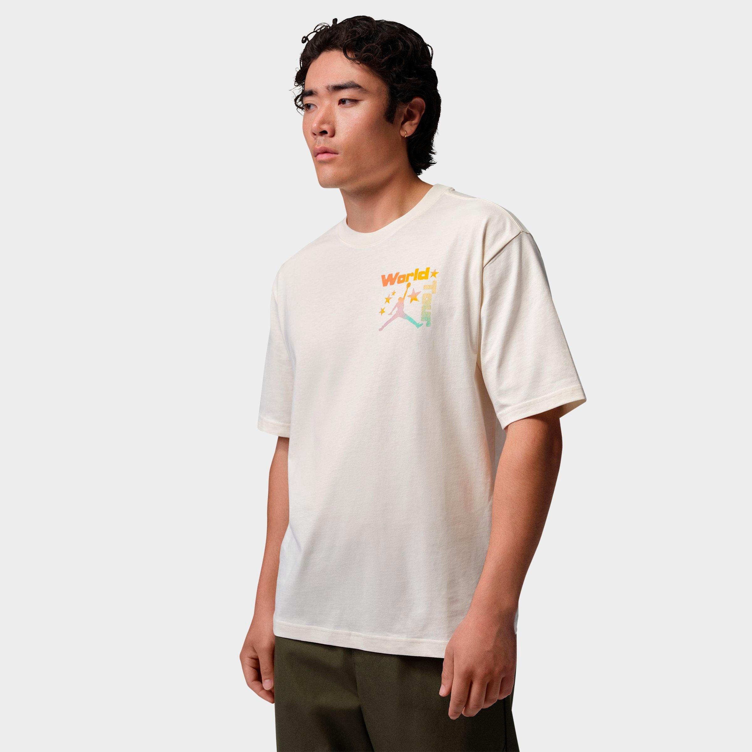 Jordan Men's Brooklyn Festival T-Shirt in Pale Ivory Size: Small