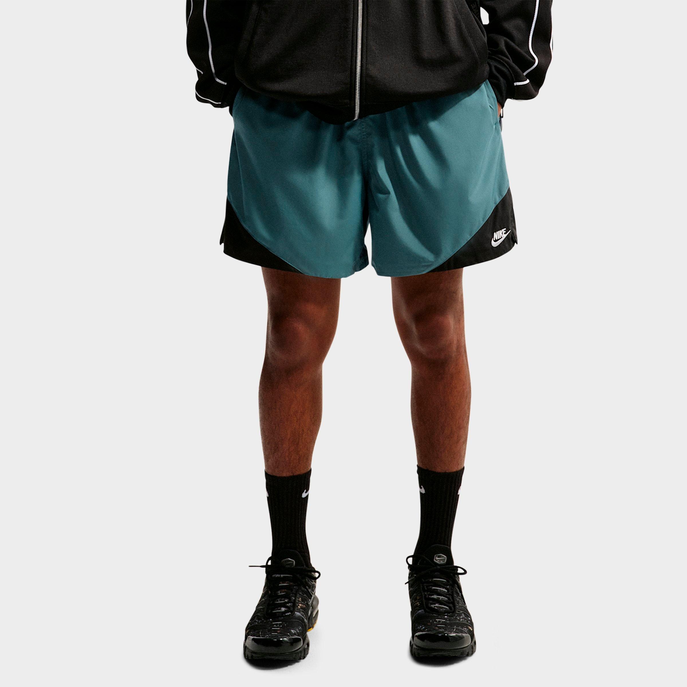 Nike Men's Windrunner Lightweight Woven Shorts in Mineral Slate/Black/White Size: M Tall