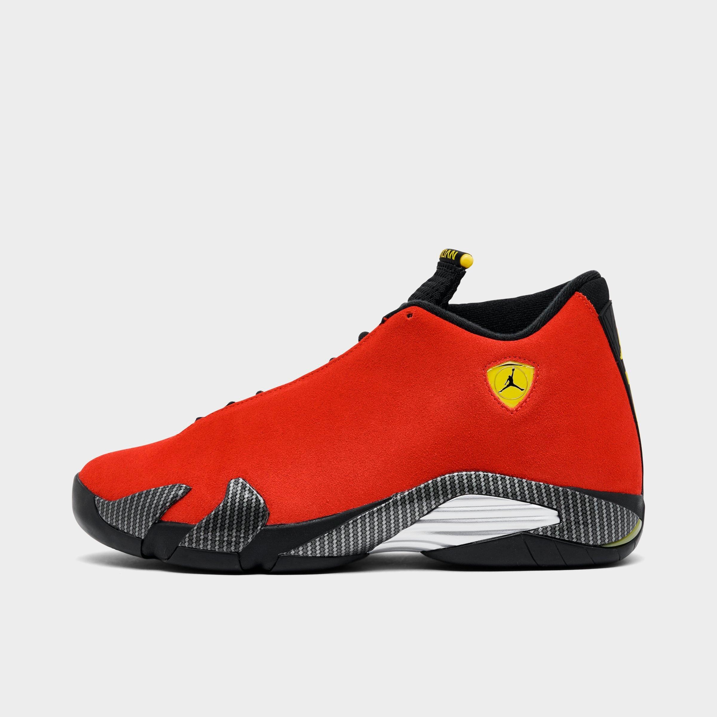 Jordan Men's Air Retro 14 Basketball Shoes in Challenge Red/Vibrant Yellow/Anthracite Size: 9.0