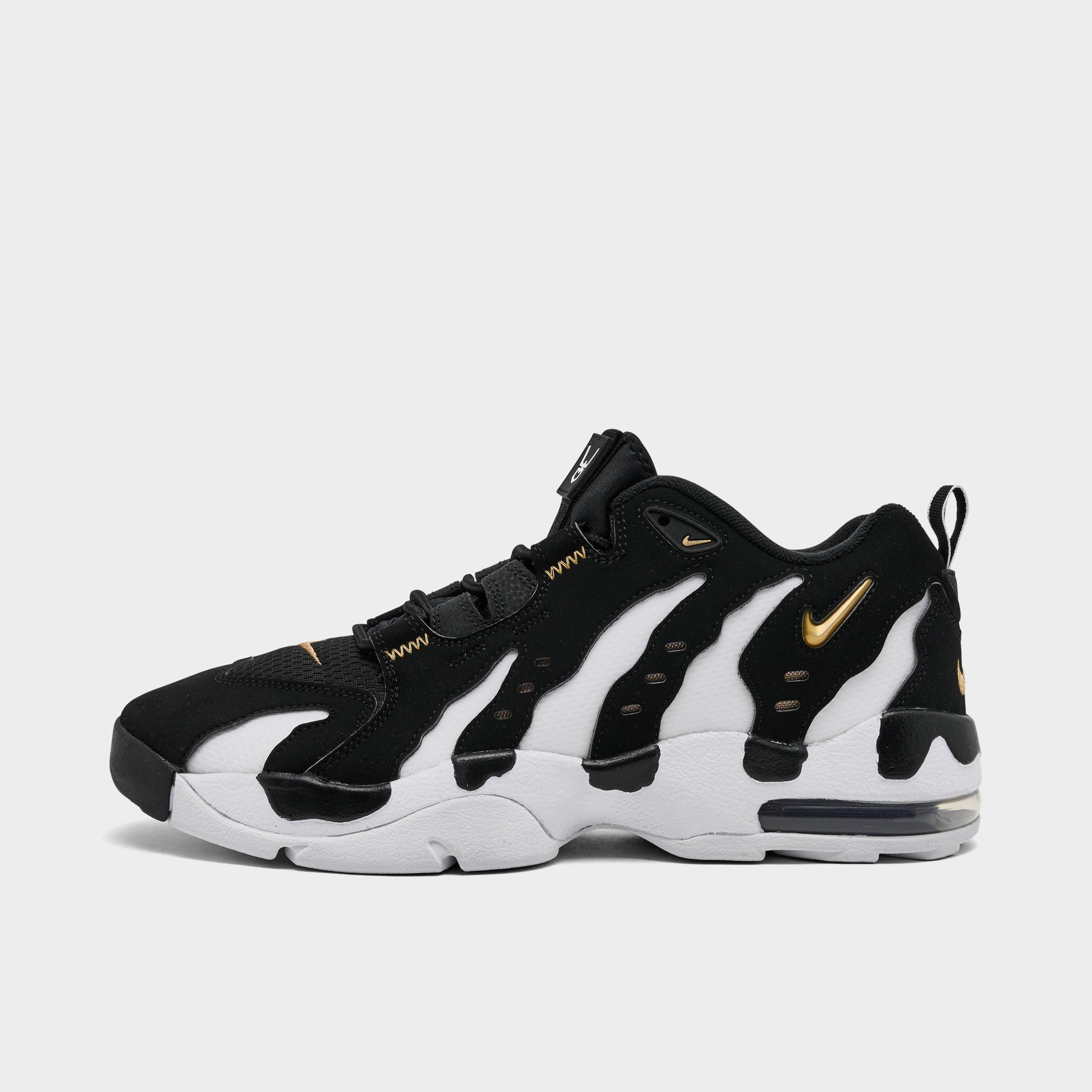 Nike Men's Air DT Max '96 Low Casual Shoes in Black/White/Metallic Gold Size: 12.0
