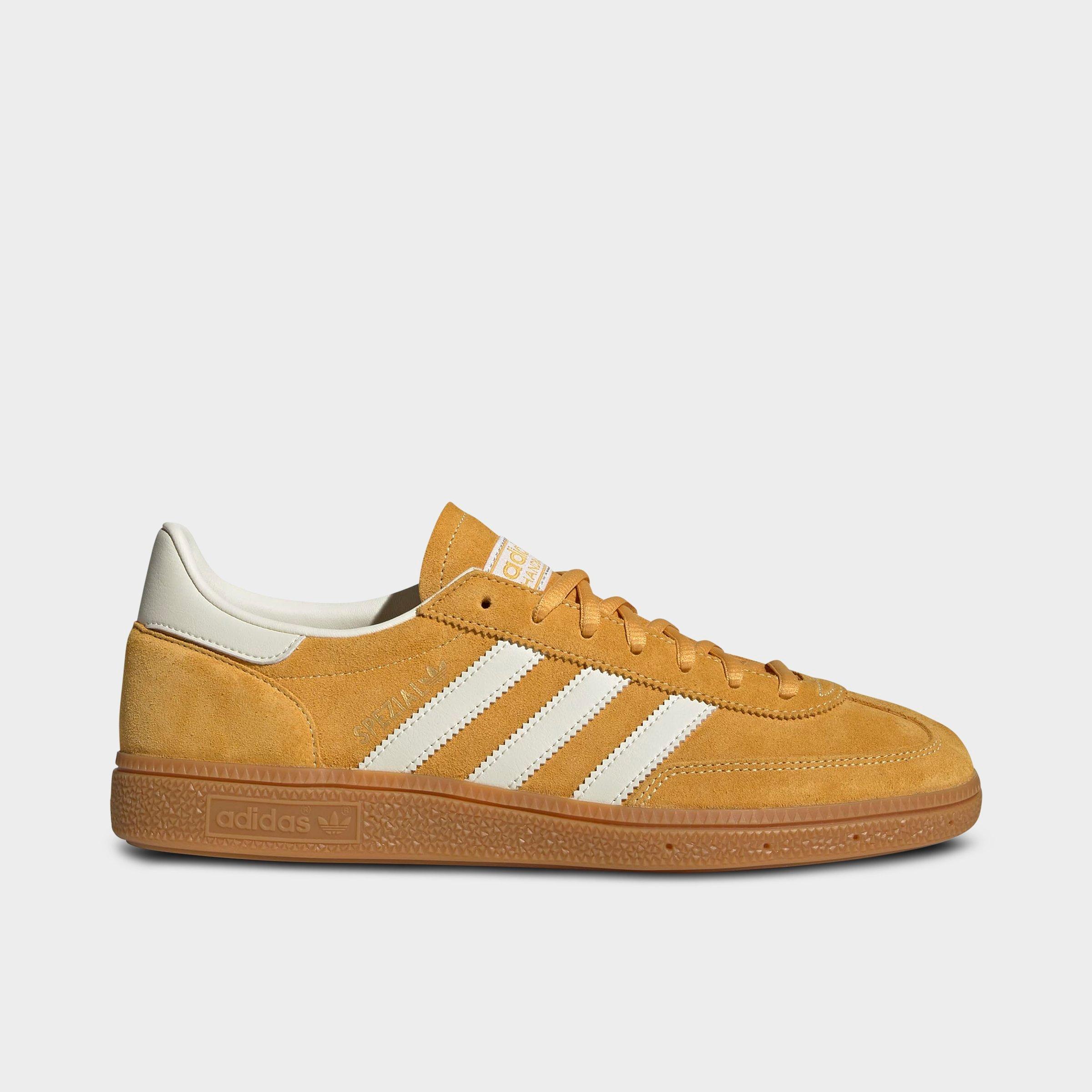 adidas Men's Originals Handball Spezial Casual Shoes in Preloved Yellow/Cream White/Cloud White Size: 5.0