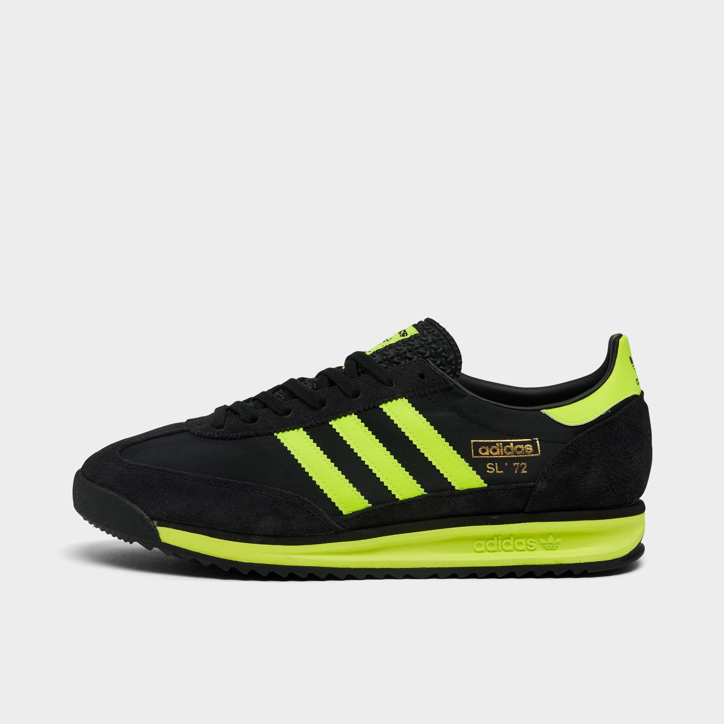 adidas Men's Originals SL 72 RS Casual Shoes in Black/Yellow/Gold Metallic Size: 13.0