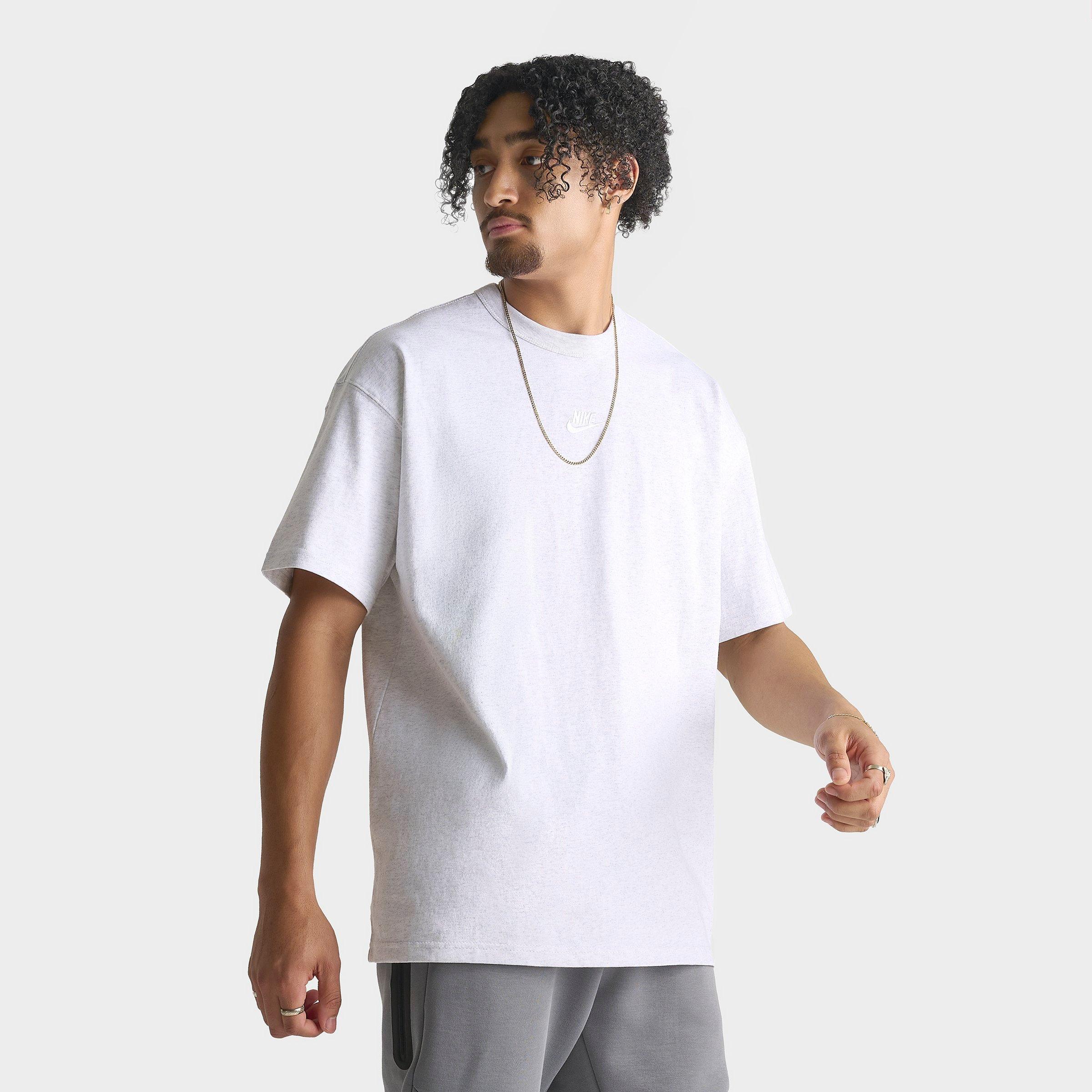 Nike Men's Sportswear Premium Essentials Futura T-Shirt in Birch Heather Size: Large