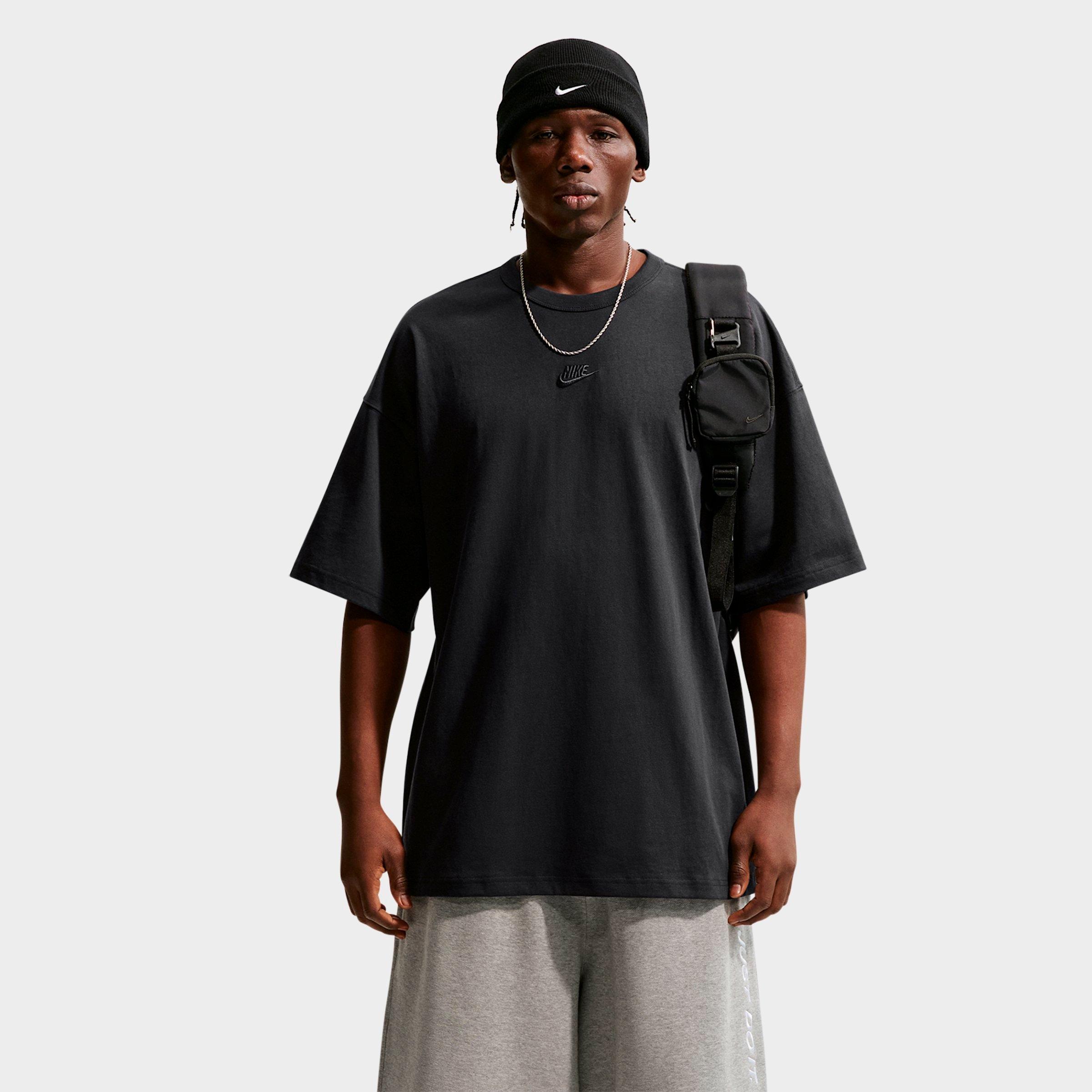 Nike Men's Sportswear Premium Essentials Futura Oversized T-Shirt in Off Noir Size: XS