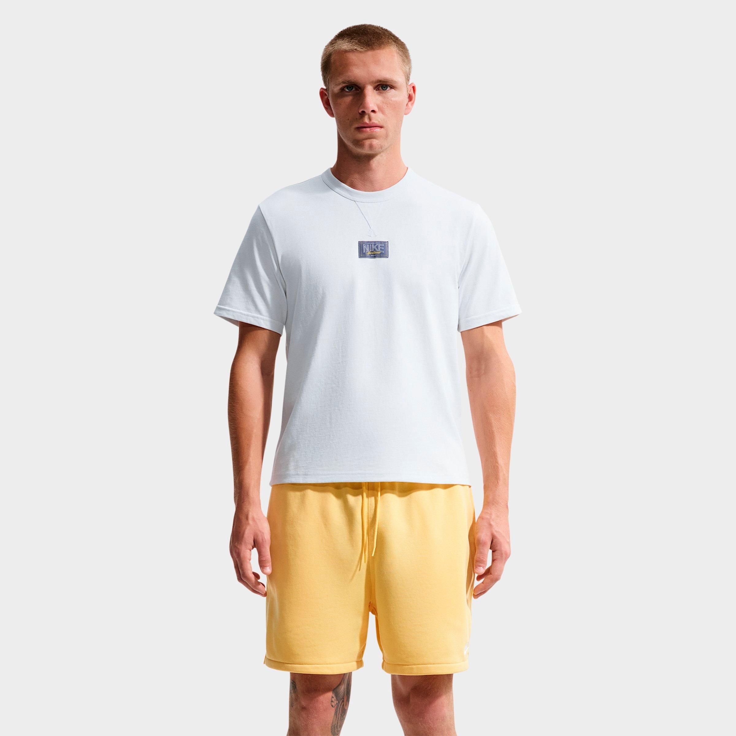 Nike Mens Sportswear Tailored Premium Patch T-Shirt in Summit White Size: 2XL