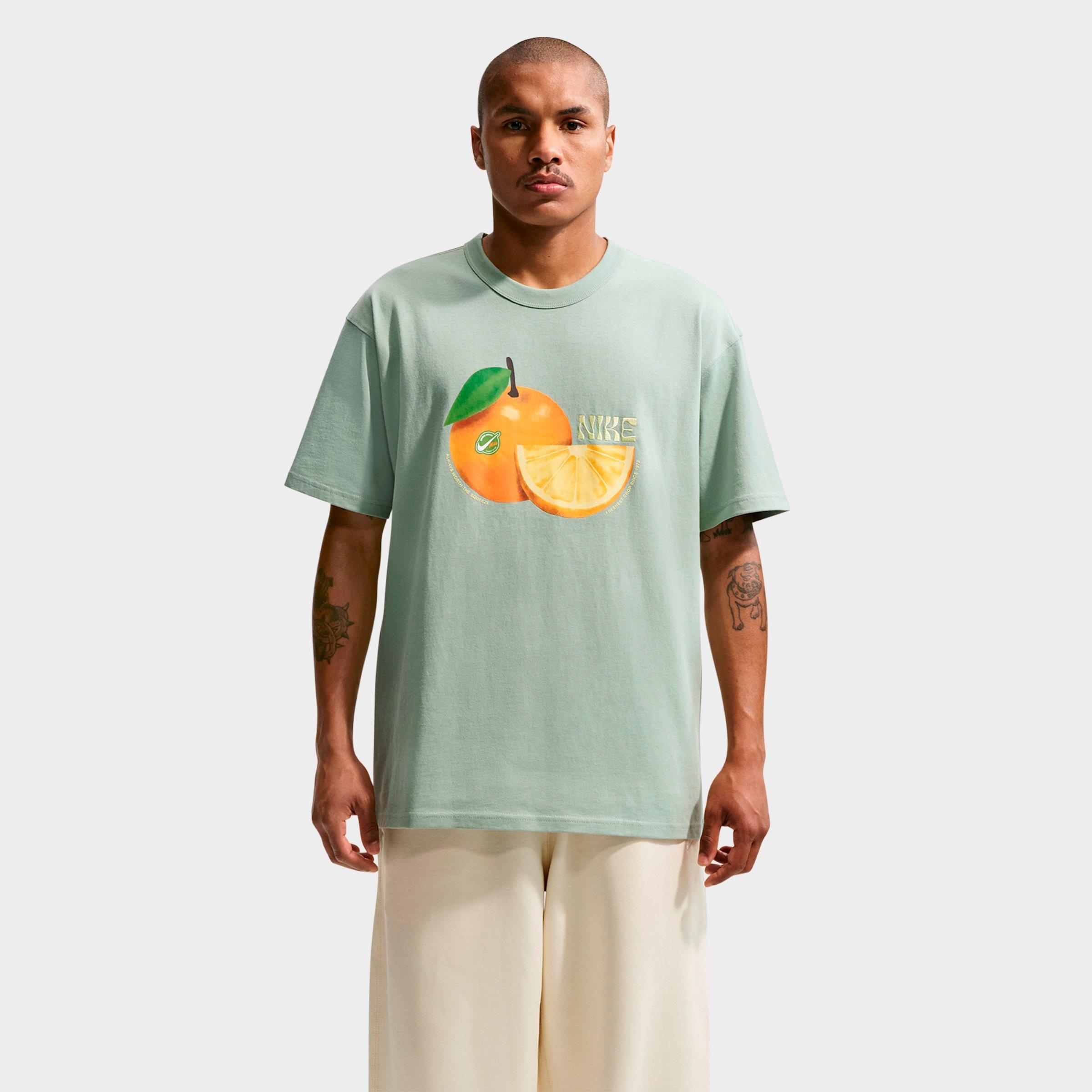 Nike Men's Sportswear Premium Essentials Orange T-Shirt in Steam Size: Small