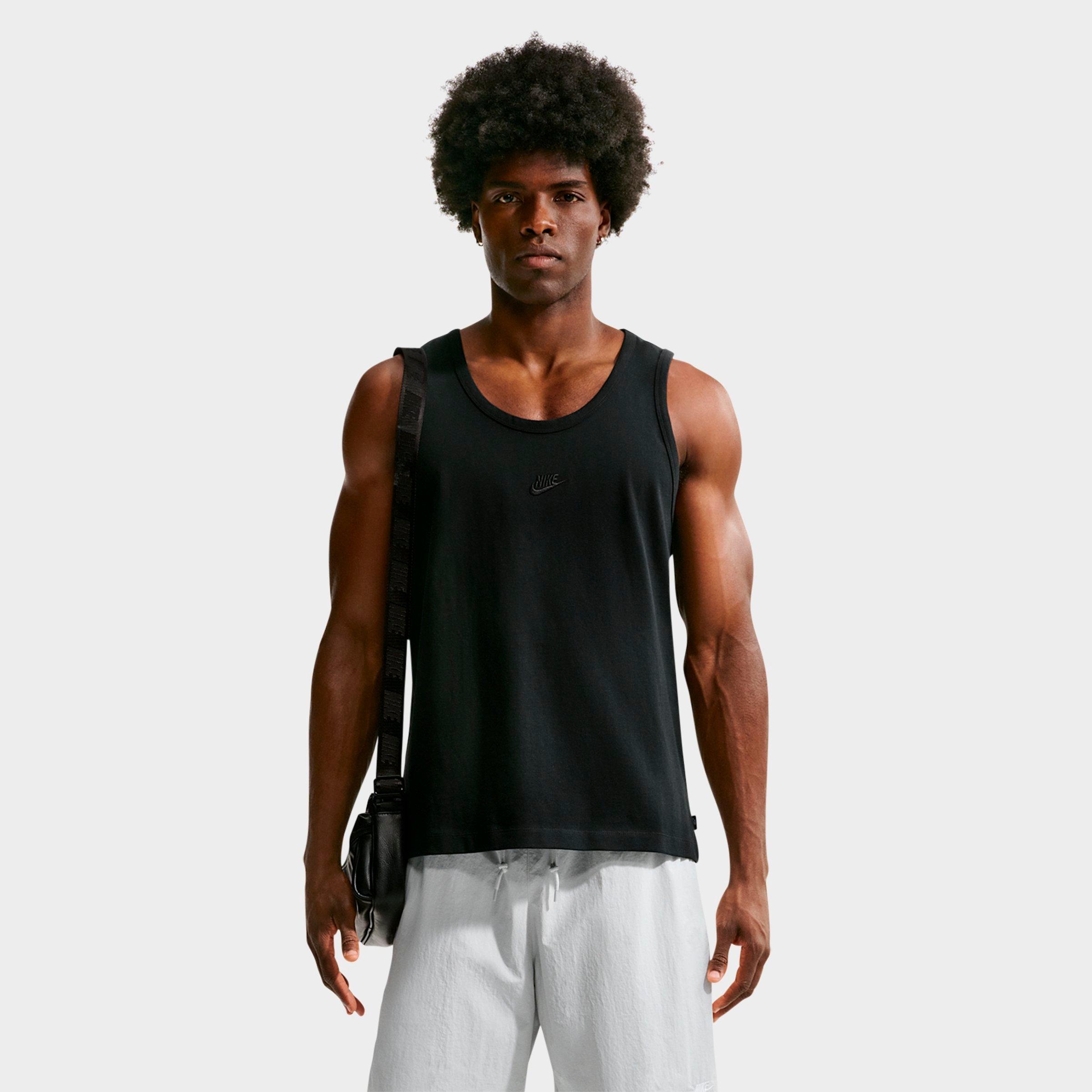 Nike Men's Sportswear Premium Essentials Futura Tank Top in Black Size: Small