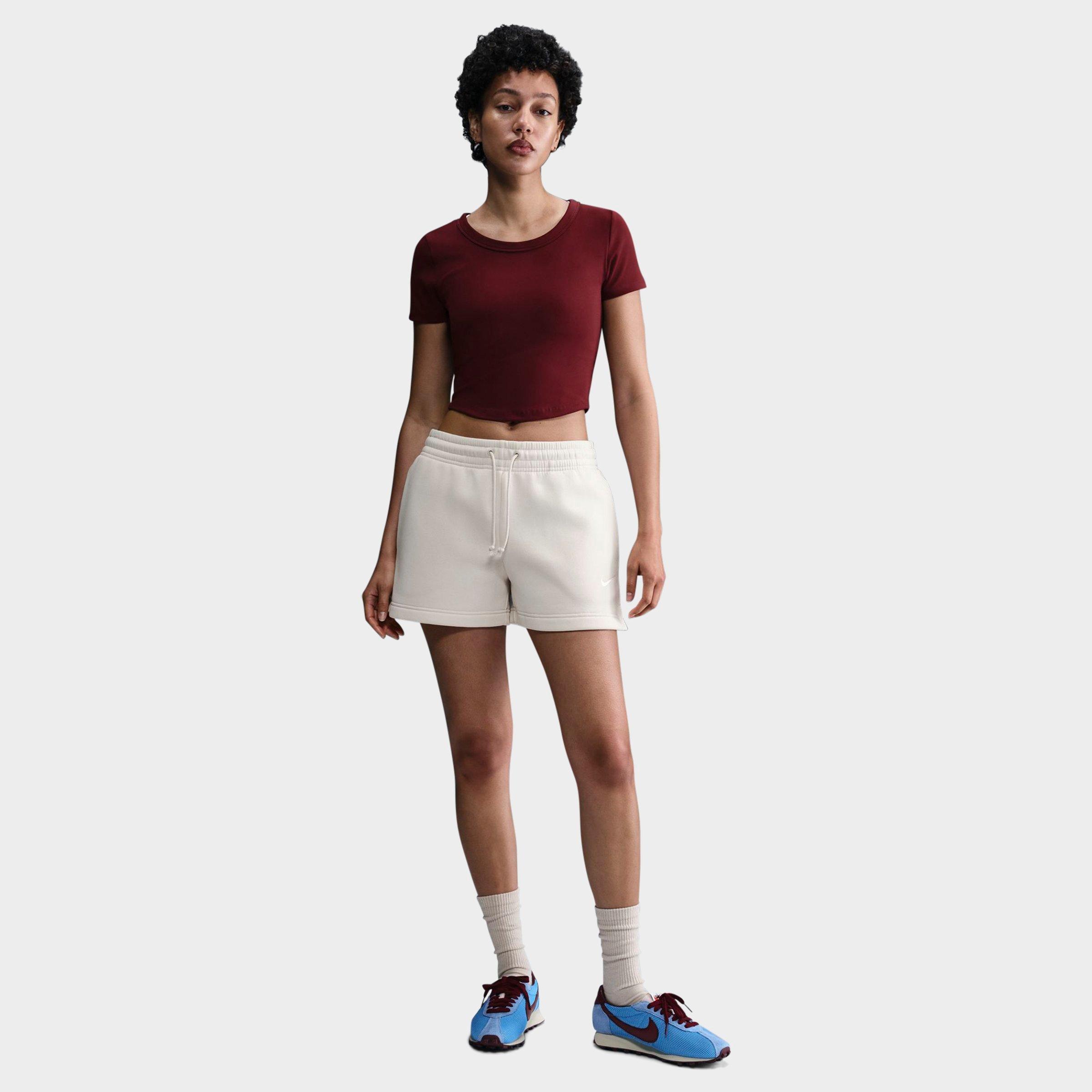 Women's Nike Sportswear Phoenix Fleece Mid-Rise 4" Shorts