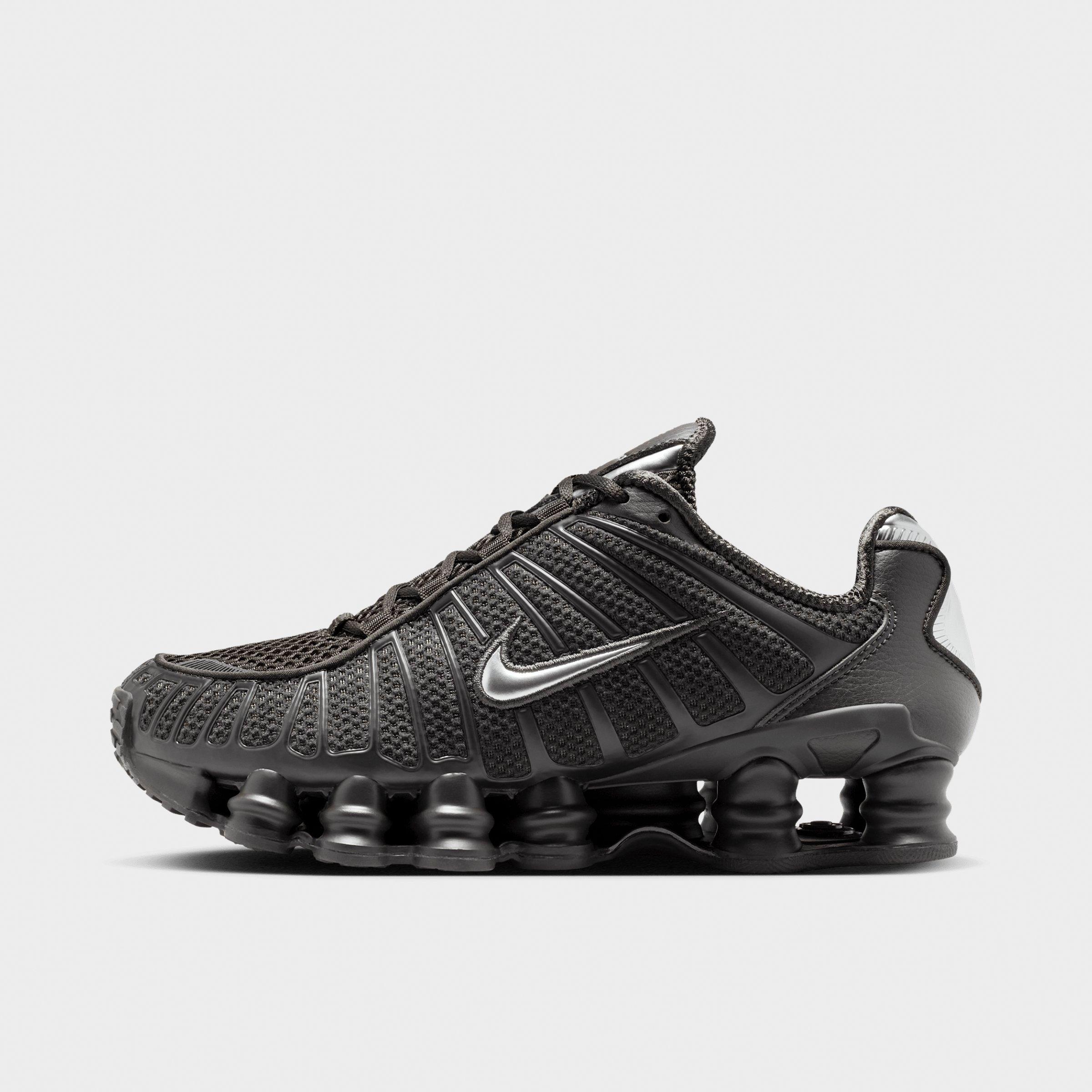 Nike Women's Shox TL Casual Shoes in Velvet Brown/Metallic Silver Size: 8.5