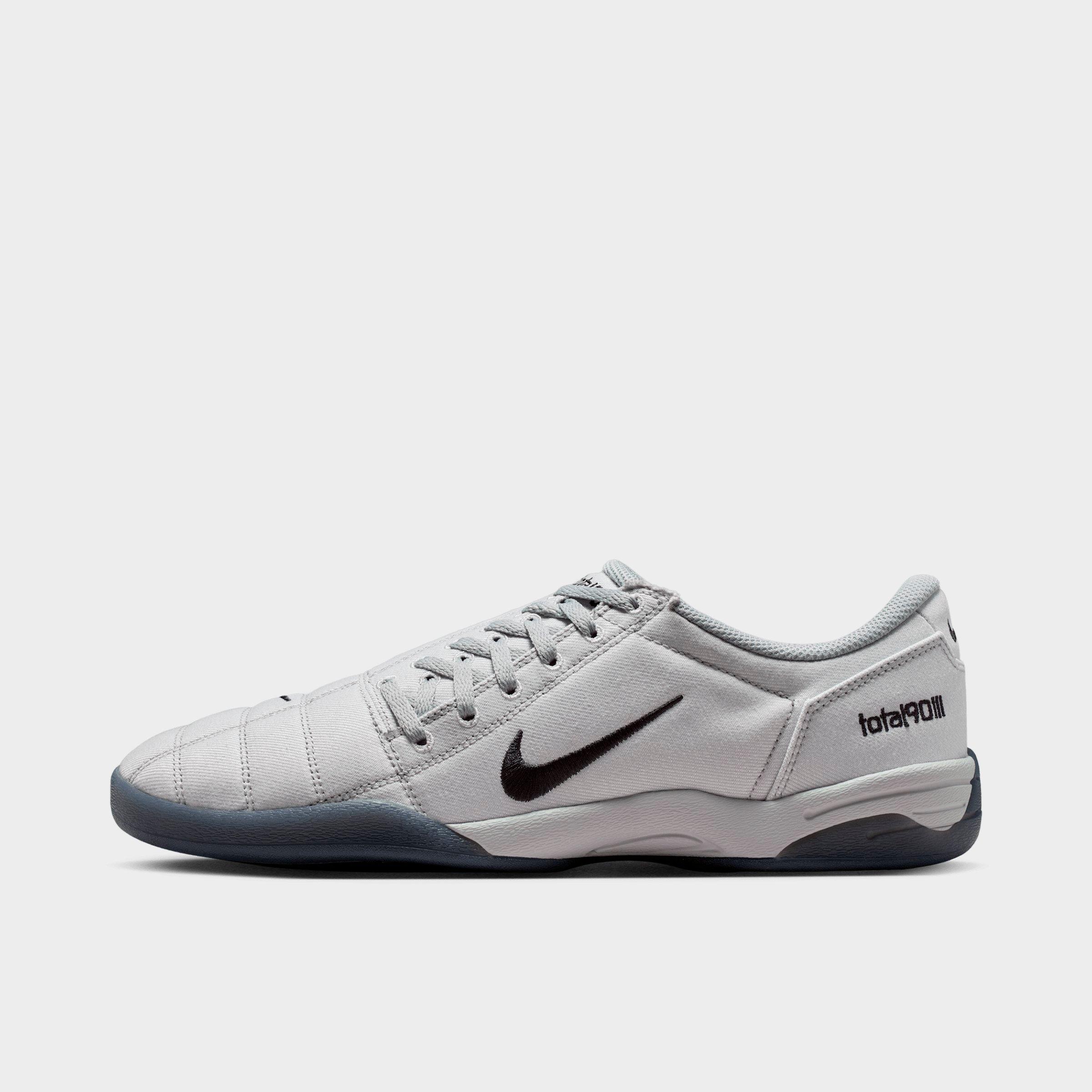 Nike Men's Total 90 Premium Casual Shoes in Light Smoke Grey/University Red/Photon Dust Size: 14.0